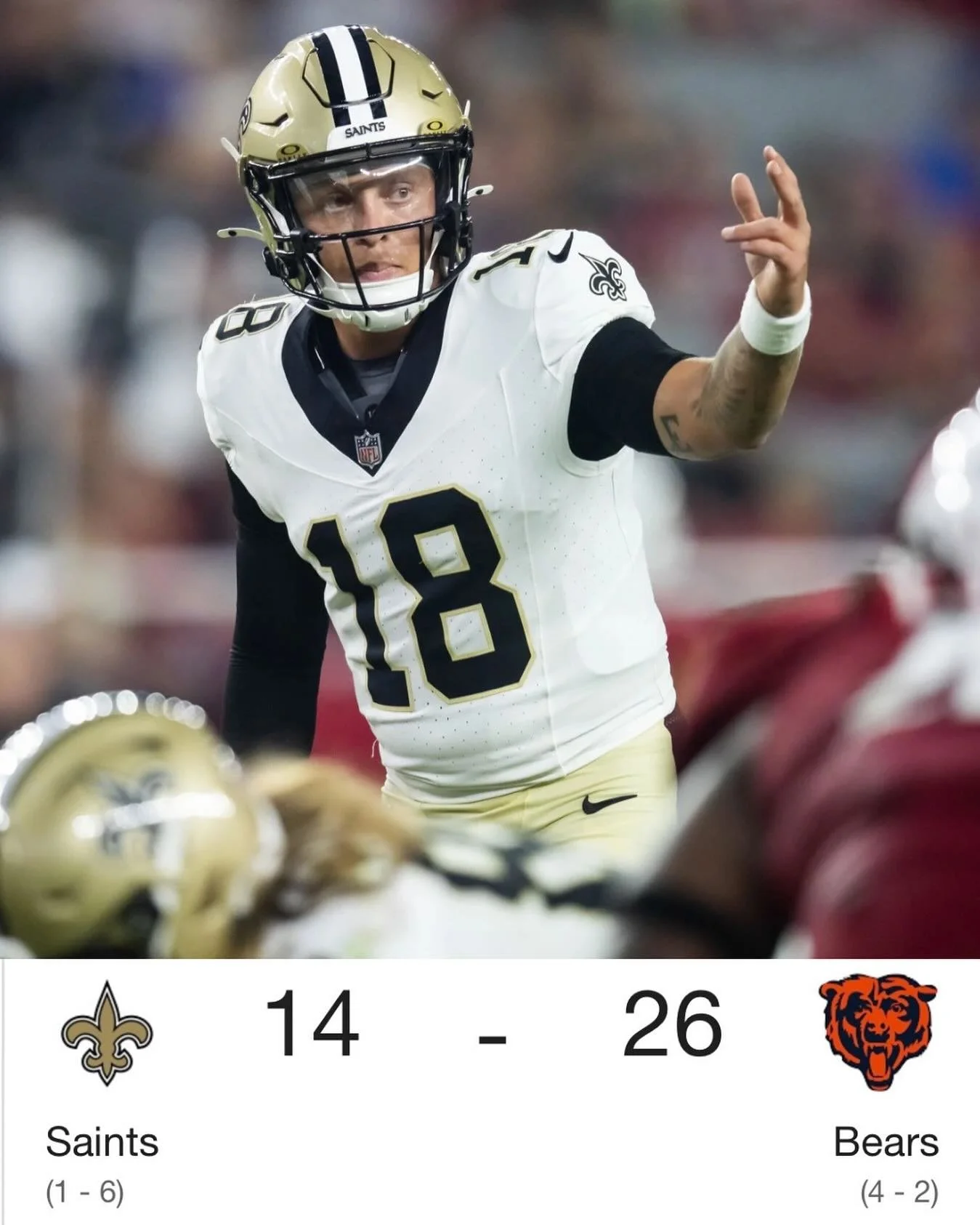 SAINTS @ BEARS UNDER 46.5 ✅
 
This one was a sweat, but the Algorithm found value on the under. Weather was a factor in this game in the Windy City. #NFL #Algorithm #SportsBetting #money #sharp #handicapping #TRUSTTHEALGORITHM
