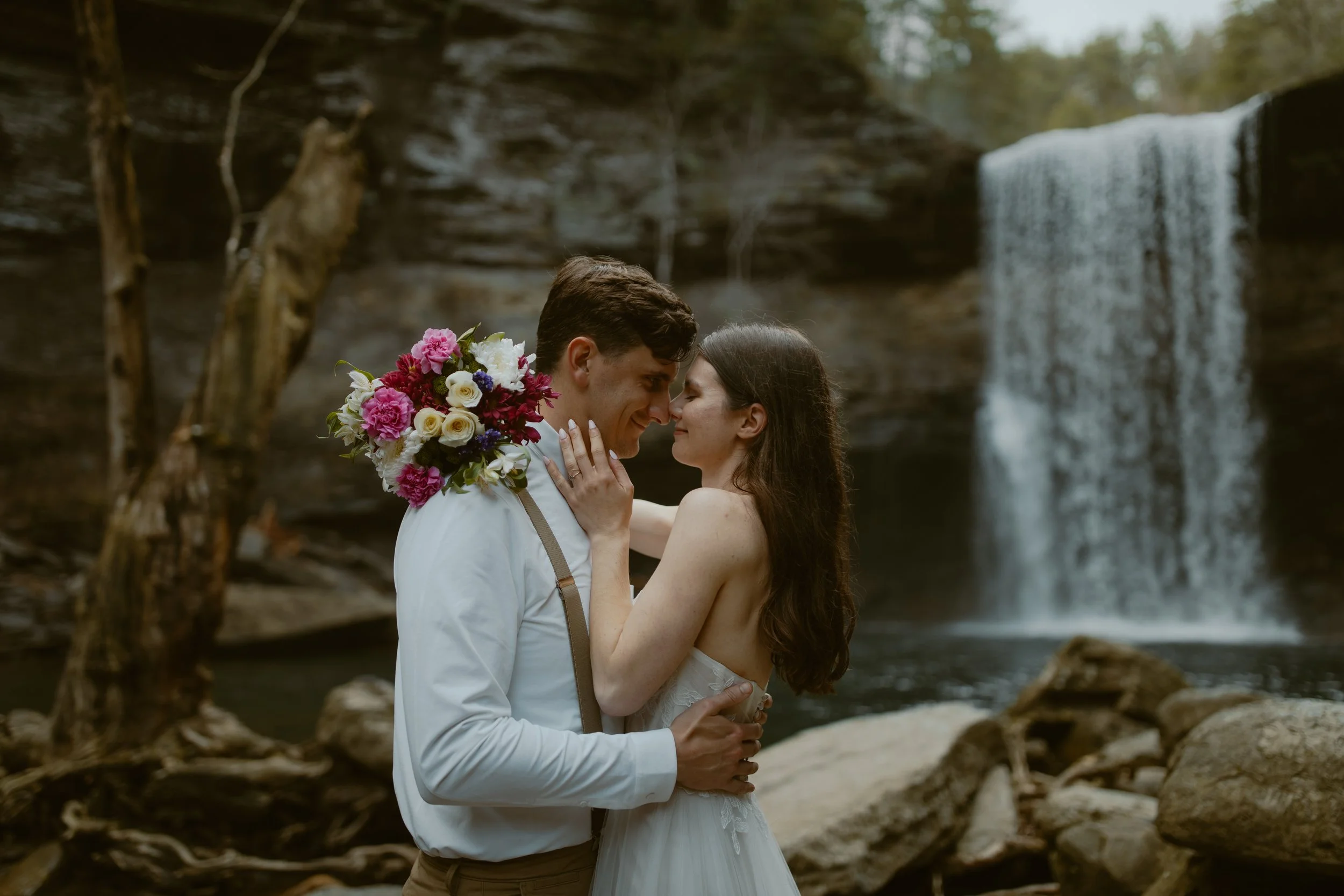 Camping Waterfall Elopement in Tennessee