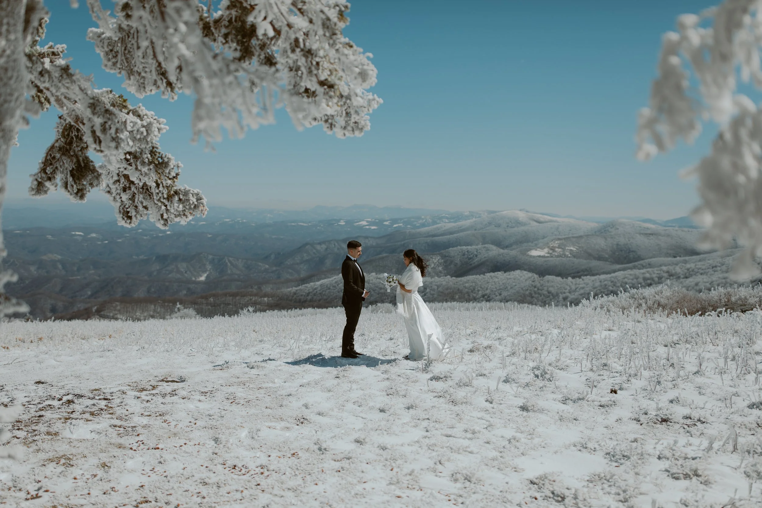 A Winter Wonderland Tennessee Elopement 