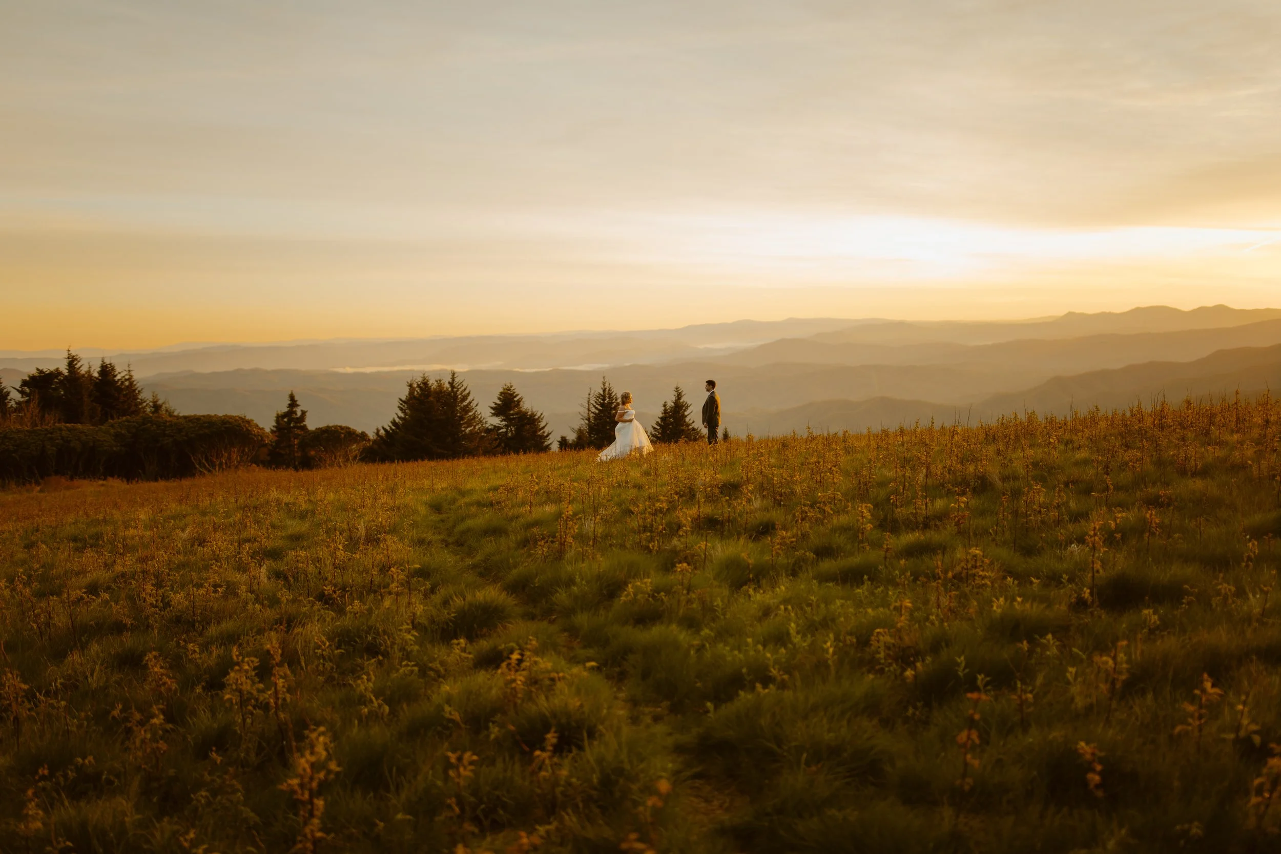 Tennessee Sunrise Mountain Elopement