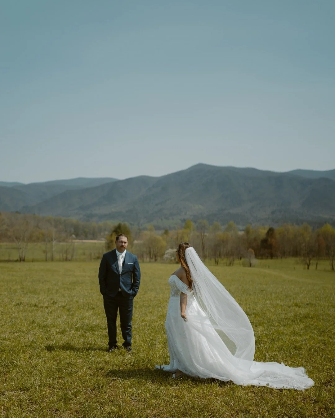 Throwback to this stunning elopement day 🌱This was early April in the Smokies.

B &amp; C wanted a day where they could focus on their love while also sharing the experience with their little ones.

We spent the day exploring the Smokies, chasing be
