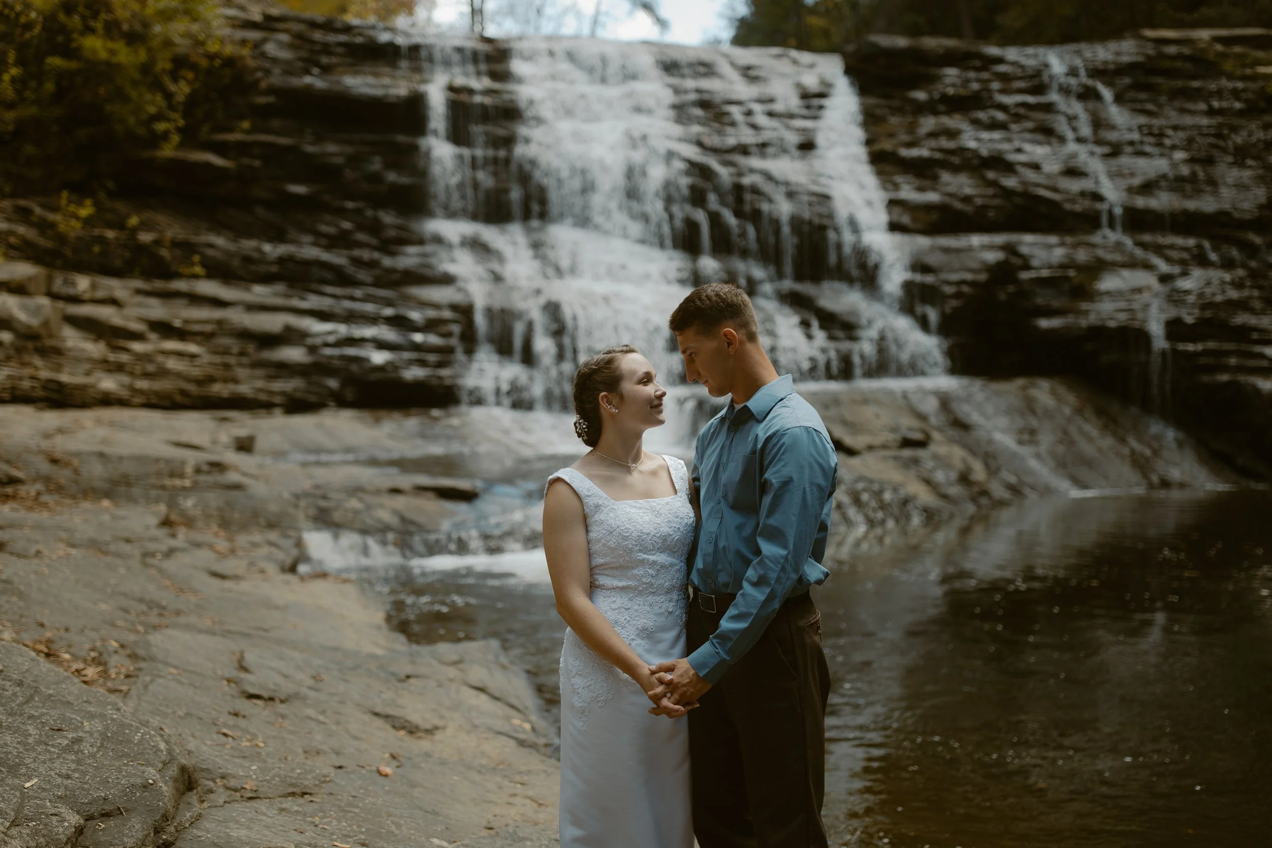 Tennessee-waterfall-sunrise-elopement