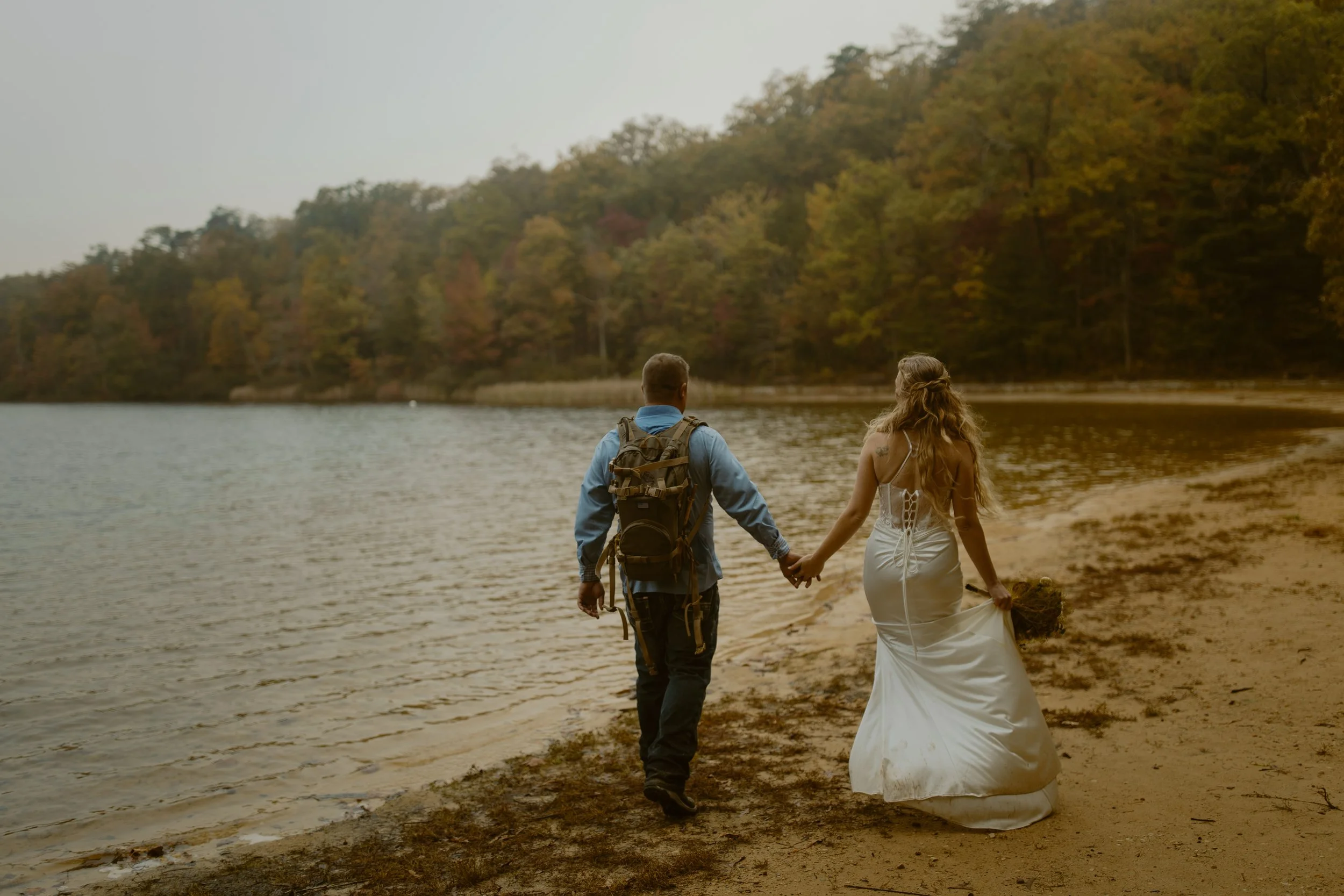 Tennessee-adventure-waterfall-fall-elopement