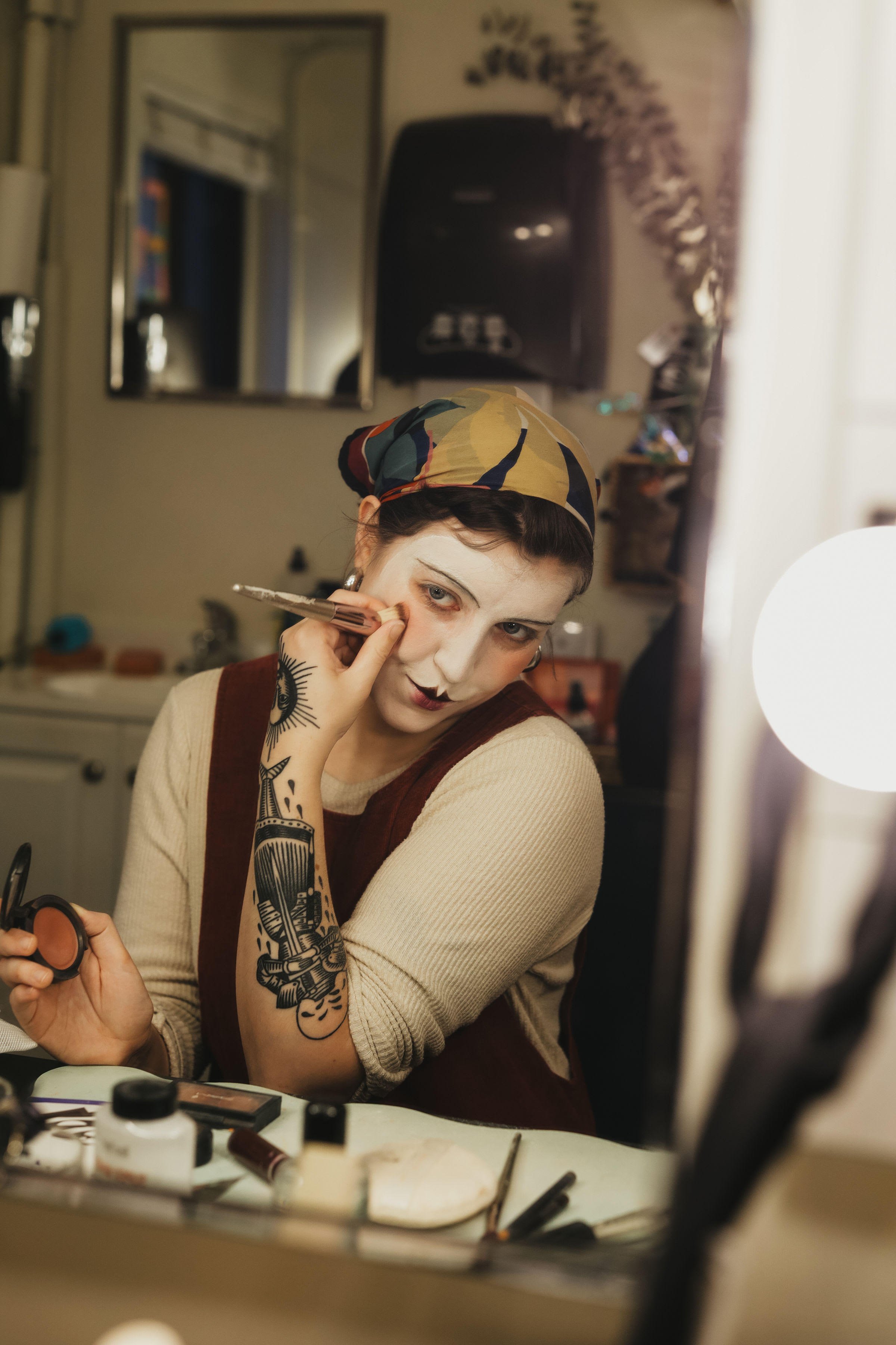 Getting ready at Cabaret, 2024. Photo by Brian Russell Carey