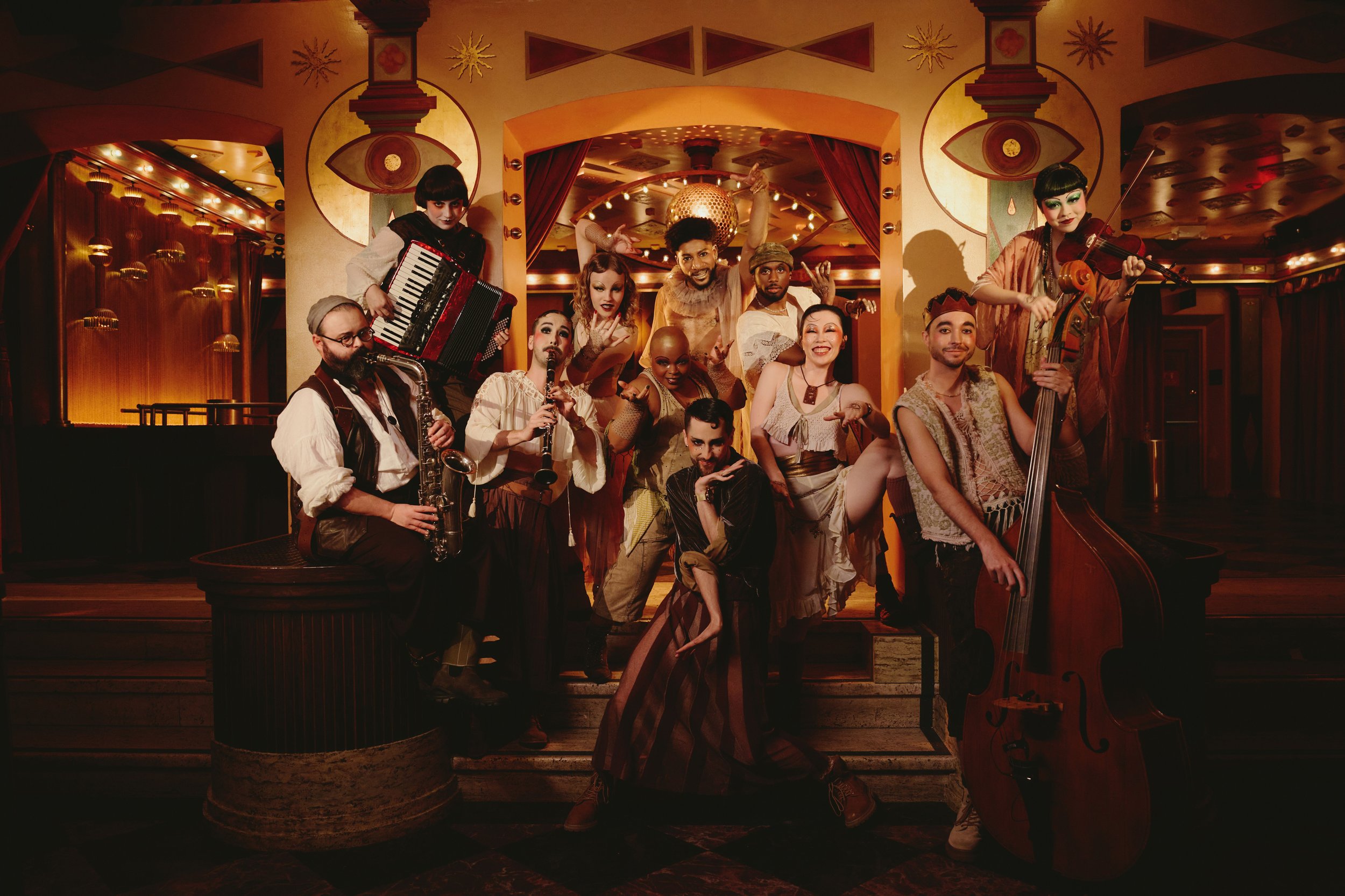 Original Prologue Cast, Cabaret at the Kit Kat Club on Broadway, 2024. Photo by Jenny Anderson