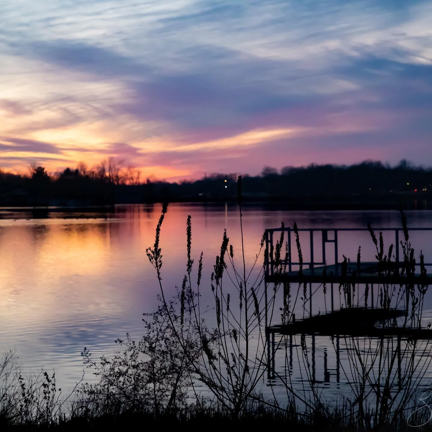 Caught an amazing sunset at Jacobson tonight.