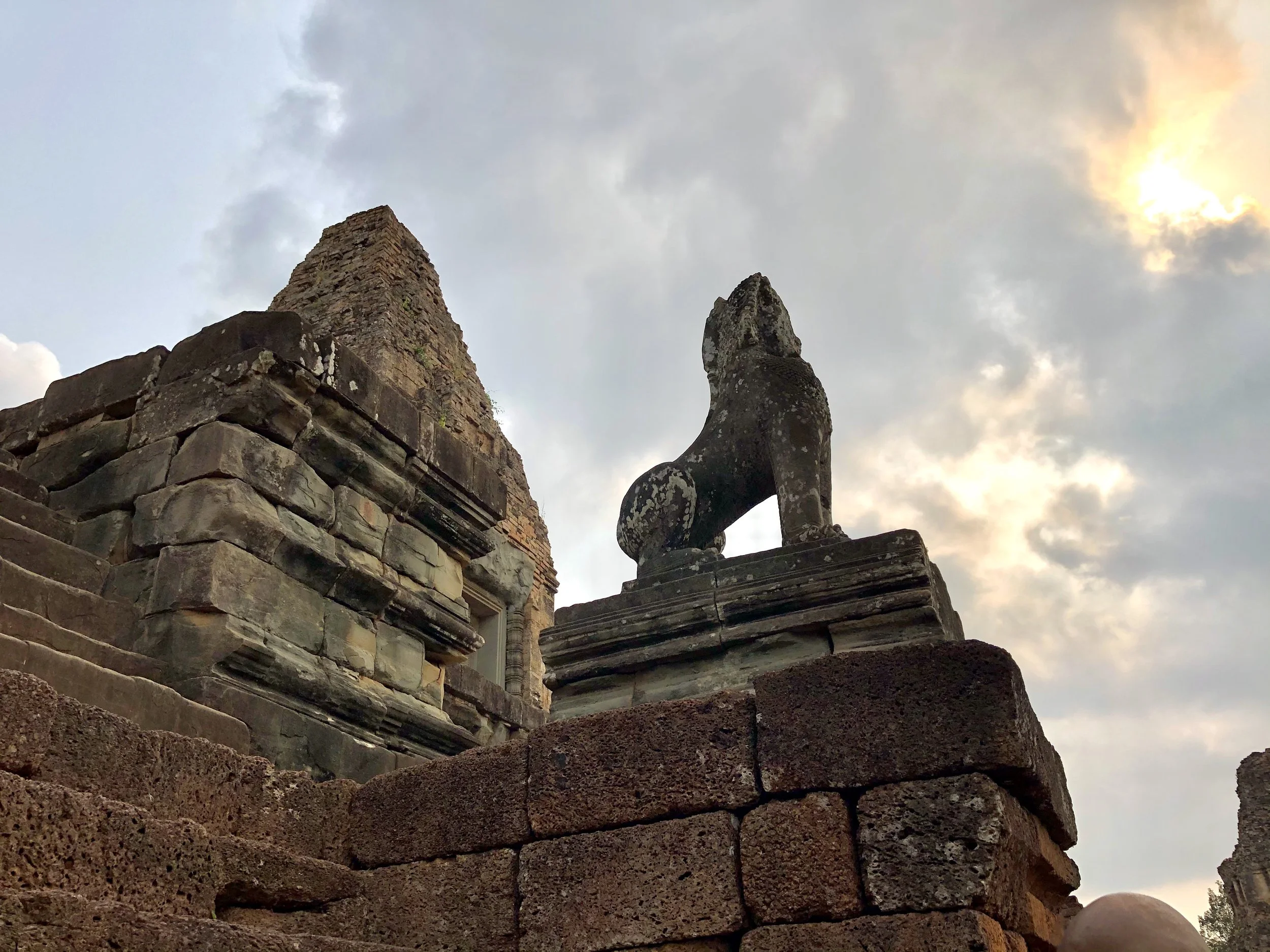 Image taken by Hilary of a Cambodian temple lion