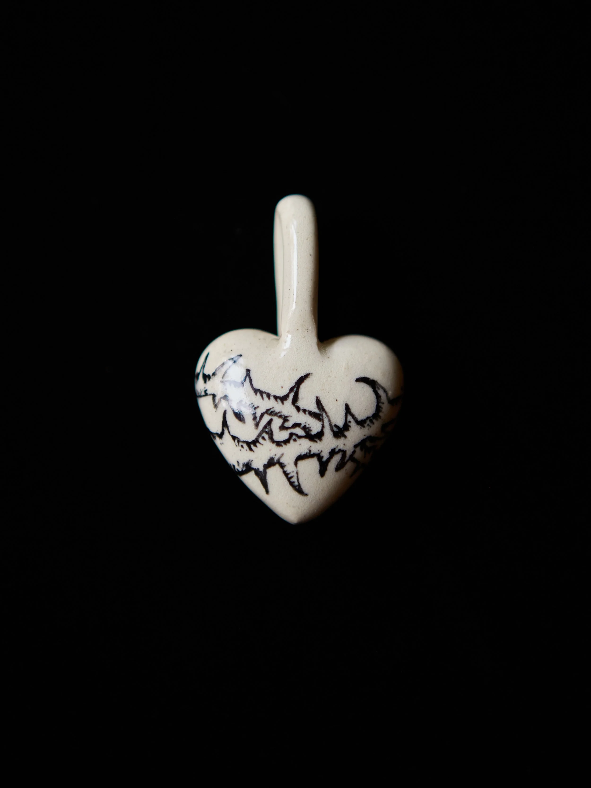 Ceramic Thorn Pendant I