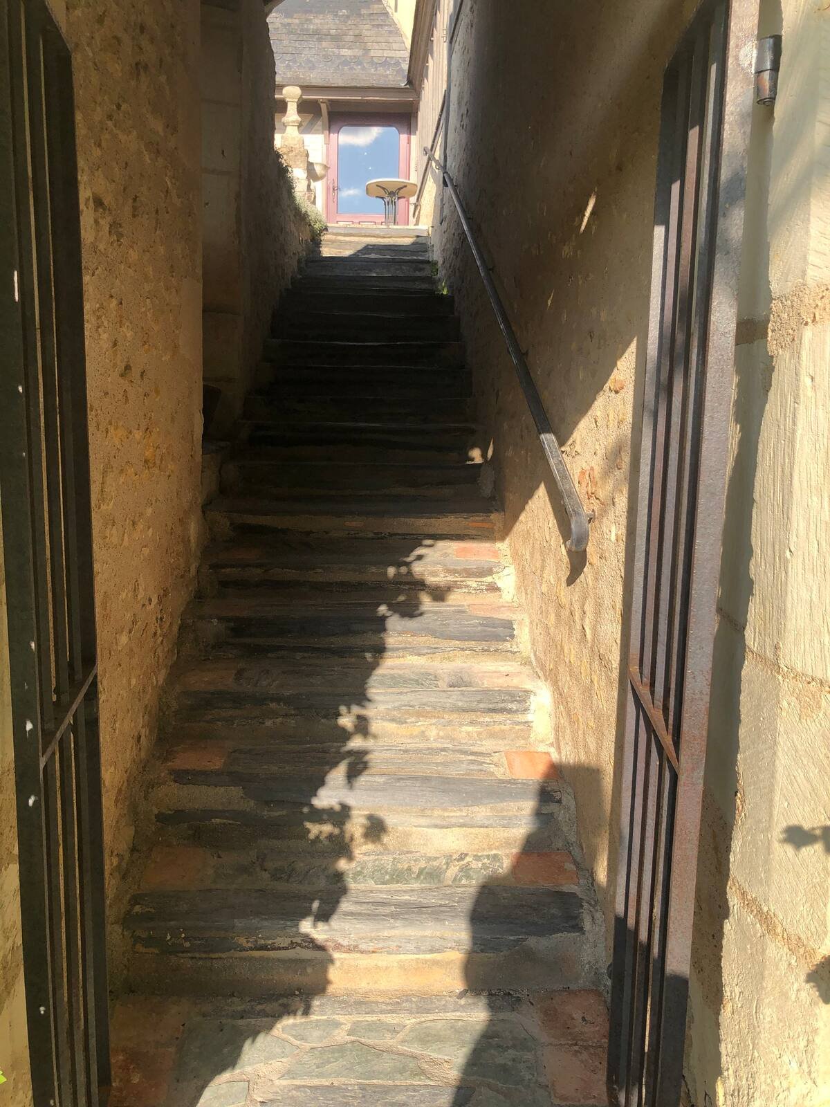 La Maison Dovalle - La Tourelle -Terrace Exterior Steps to the Garden