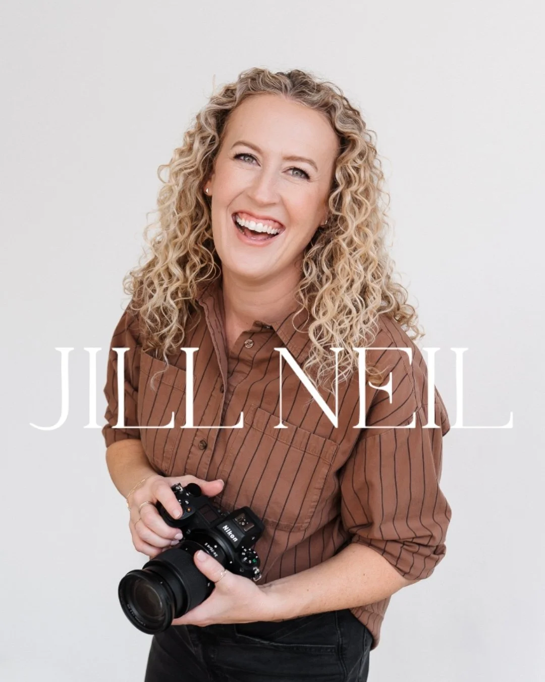 Jill Neil headshot and logo