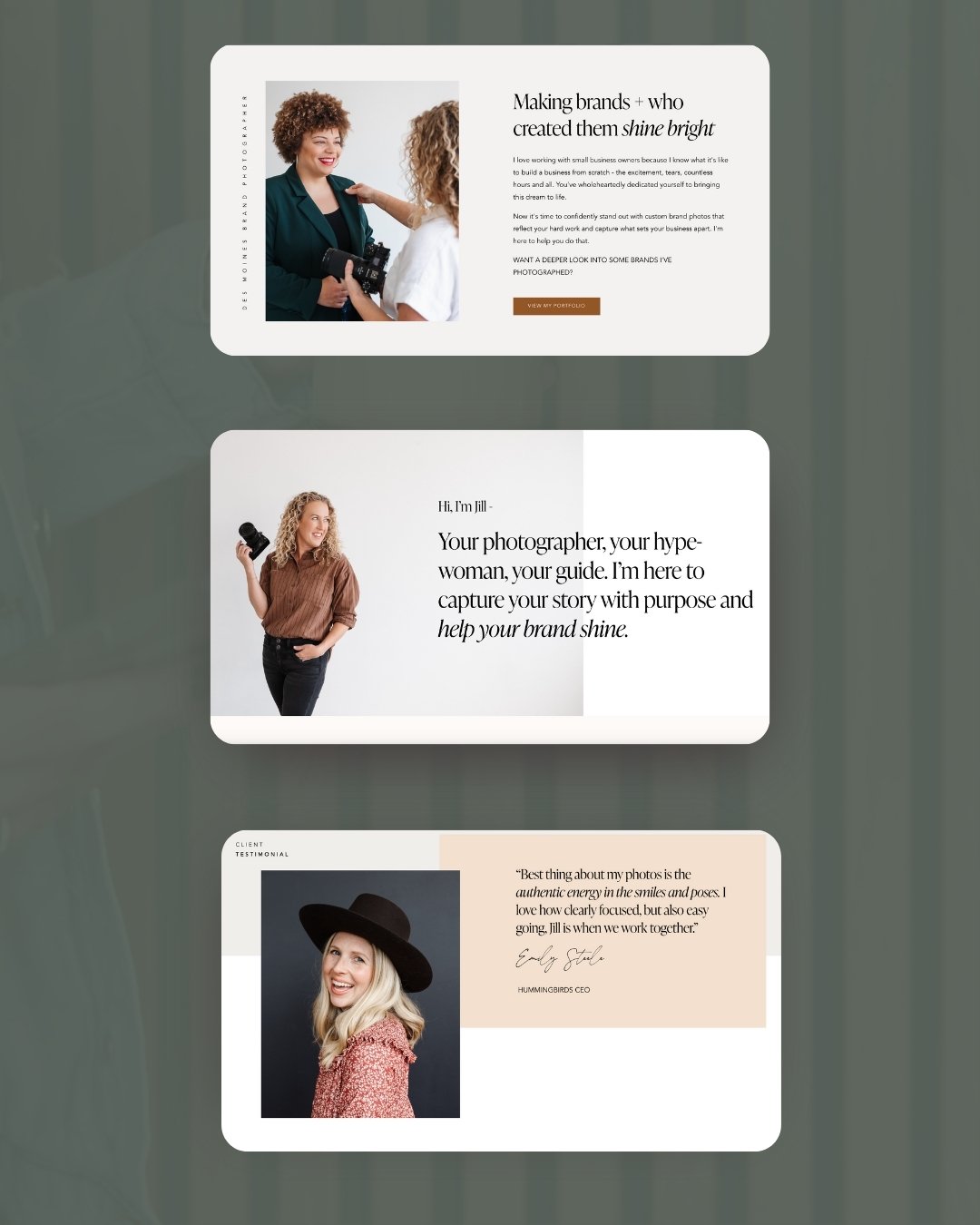 Jill Neil website elements