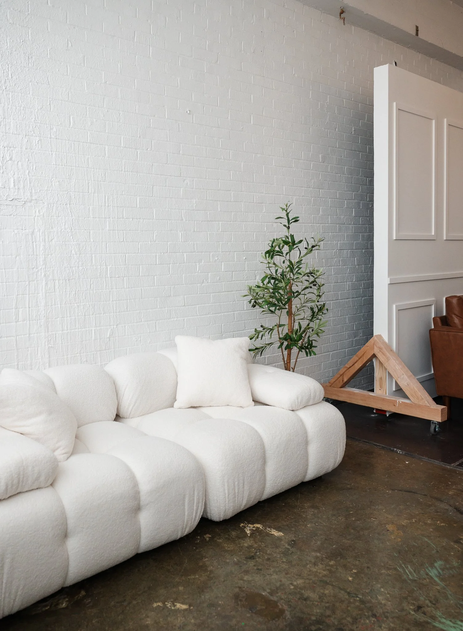 Photo studio with couch