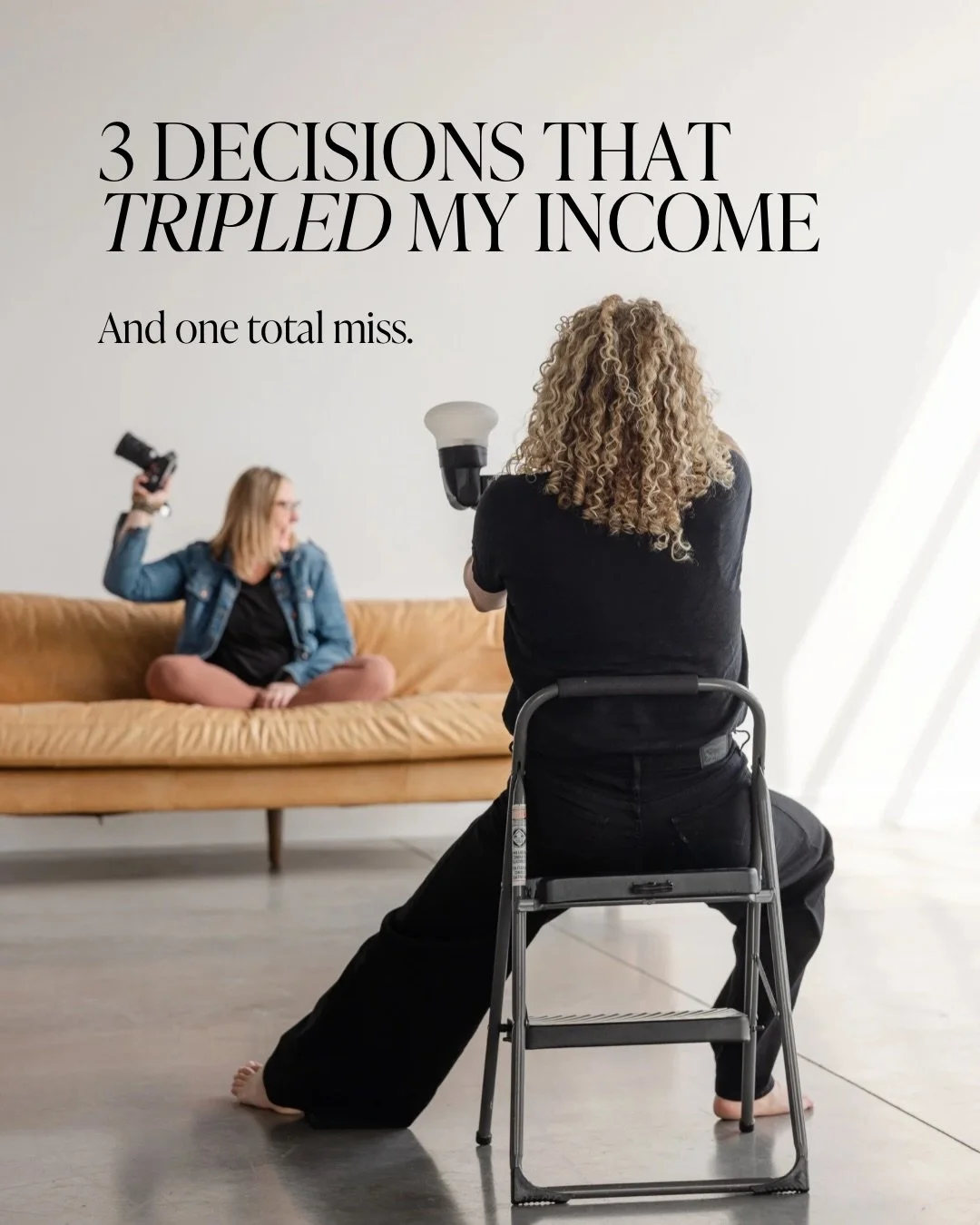 These are the top 3 decisions that *tripled* my income in 2025 as a small business owner (along with one lesson learned.)

I&rsquo;m sharing this to help you decide how to invest in your own business or personal brand this year - I even wrote a blog 