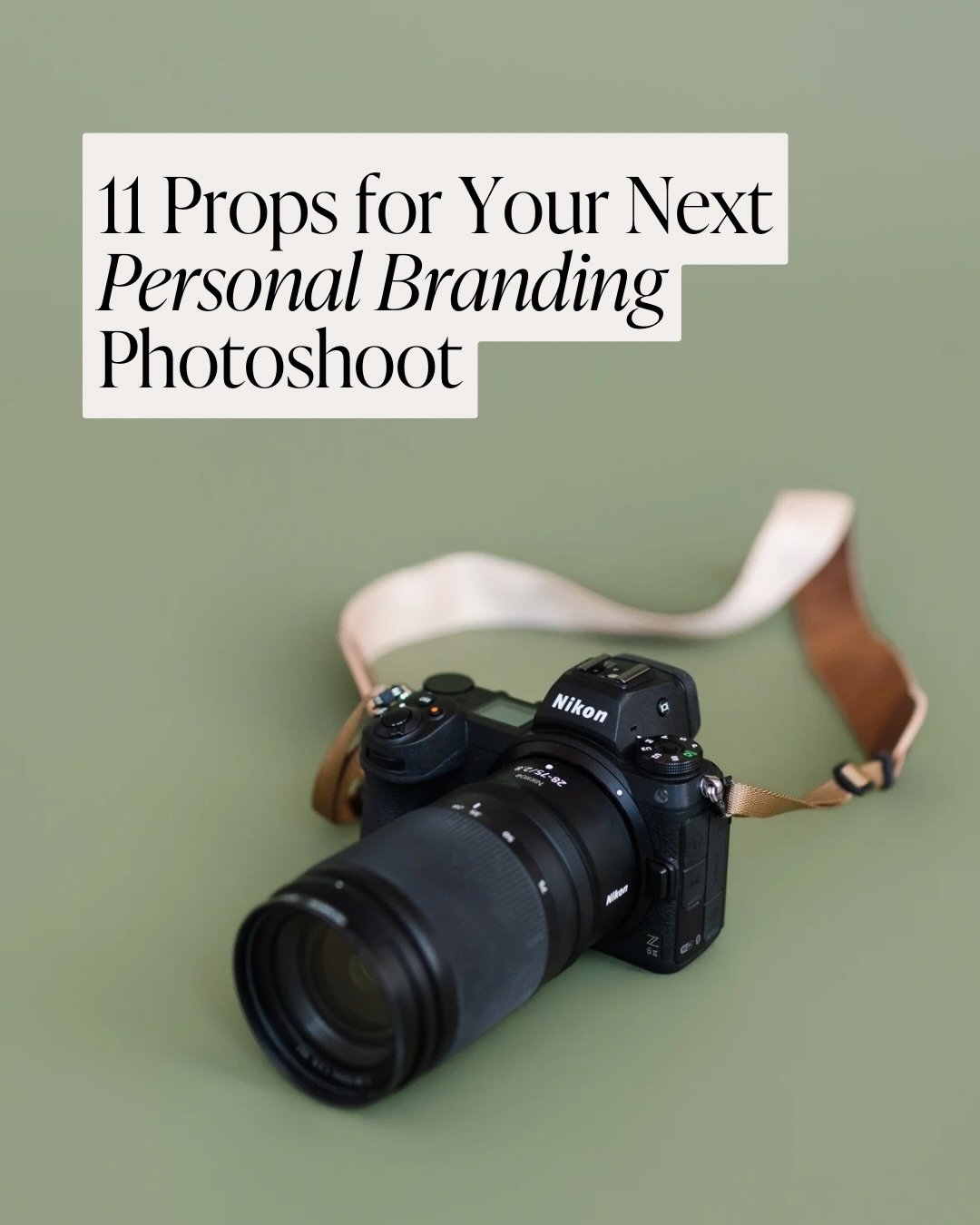 Your personal brand isn&rsquo;t just a headshot. 

It&rsquo;s the story around the work you do.

Including props in personal branding photos isn&rsquo;t about filling the frame with random stuff.

It&rsquo;s about visually showing pieces of your bran