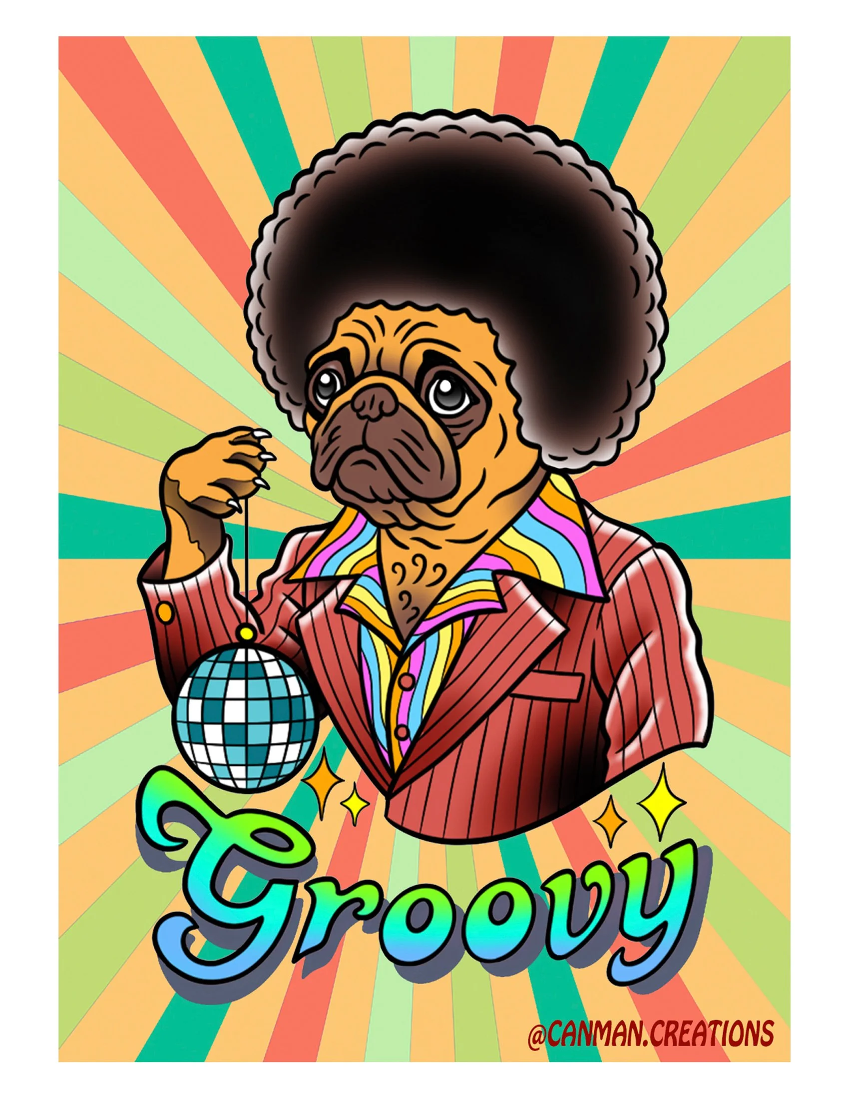 Groovy magnet