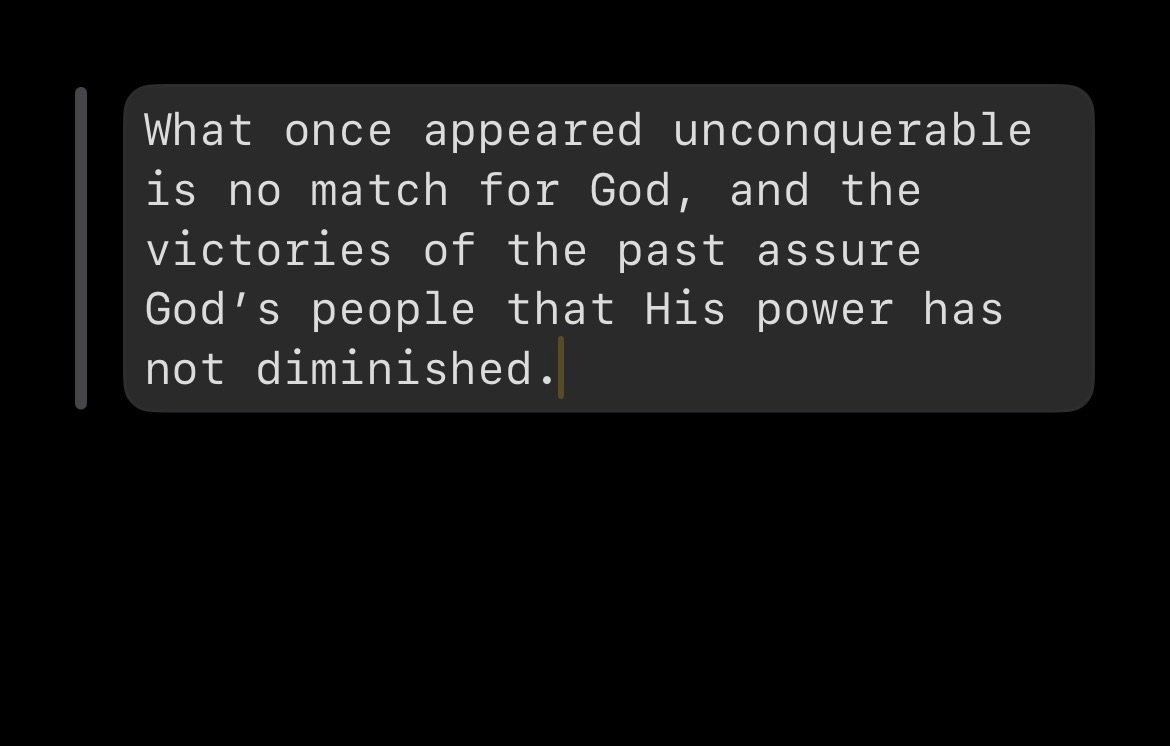 1 Chronicles 20- By recounting victories over fortified cities and legendary giants, the biblical author teaches Israel that God&rsquo;s power is unrivaled and that no enemy&mdash;past, present, or future&mdash;can withstand Him when His people trust