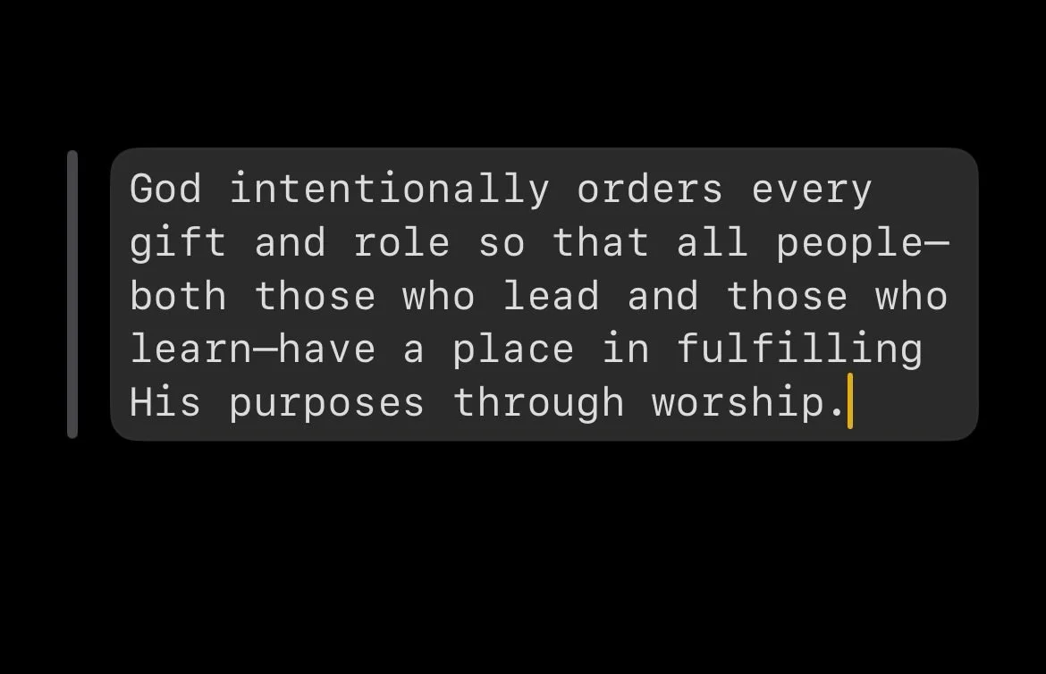 Worship in 1 Chronicles 25 is not random or based on talent alone. God assigns purpose, order, and place to every gift, reminding His people that worship is learned, taught, and shared across generations. Even after exile, every voice still mattered 