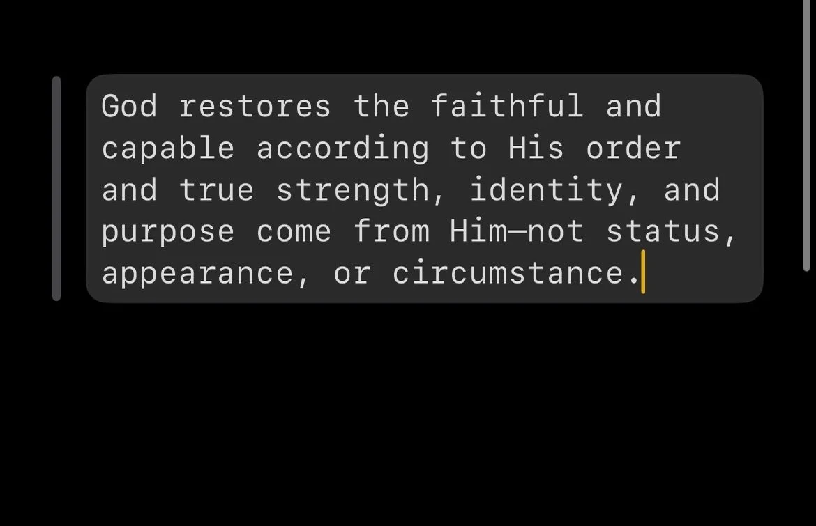 In 1 Chronicles 26, God reminds a post-exile people&mdash;and us&mdash;that His work continues through faithful stewardship and divine order. Though Israel appeared weak, God still called &ldquo;able men&rdquo; to guard, manage, and serve what belong