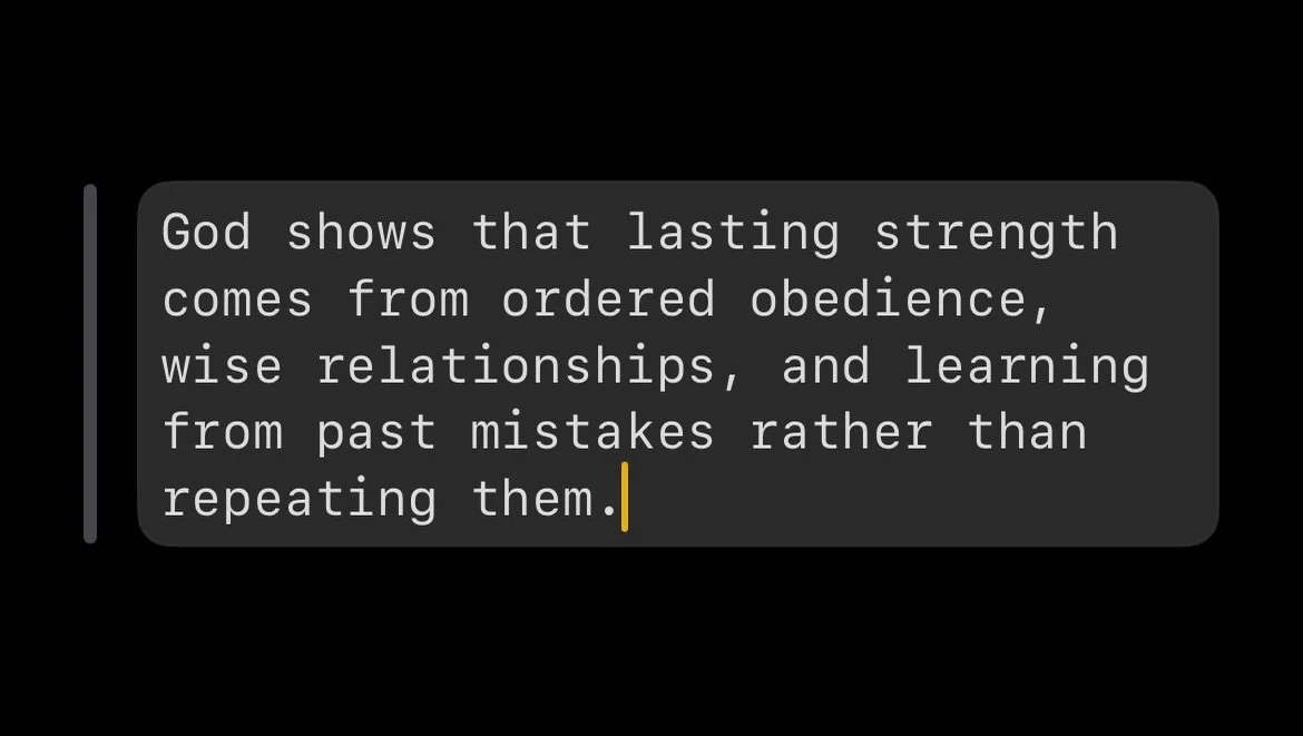 1 Chronicles 27 shows that God establishes His kingdom through intentional order, wise leadership, and lessons learned from past failure, reminding His people that obedience, accountability, and community reflect His character and restore stability.

