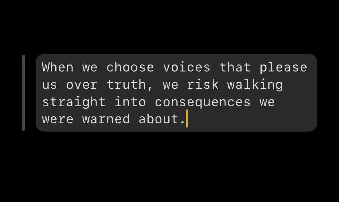 In 2 Chronicles 18, we see what happens when leaders surround themselves with people who say what sounds good instead of what is from God. One prophet spoke truth. Hundreds spoke comfort. The difference wasn&rsquo;t volume - it was obedience. This ch