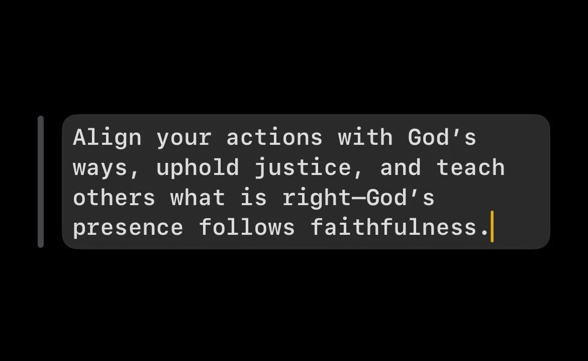 In 2 Chronicles 19, we see that even when consequences come from mistakes, keeping your heart toward God, doing what is right, and teaching others His ways brings His guidance and presence. Faithful actions influence not just your life, but those aro
