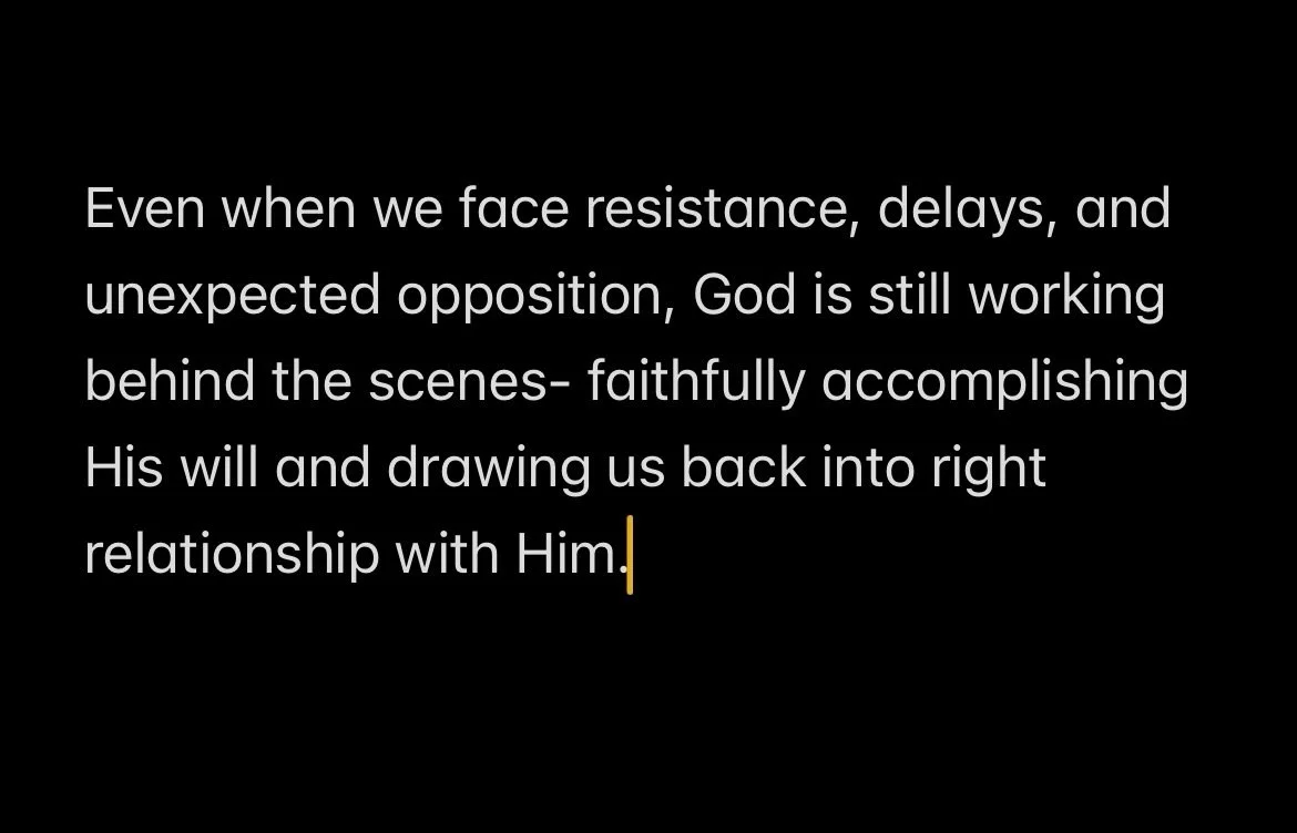 ✨ In Ezra 4&ndash;6, God&rsquo;s will was accomplished despite human resistance. Even when people tried to stop the work, God was still moving behind the scenes&mdash;working through unexpected people and circumstances to fulfill His promises and ble