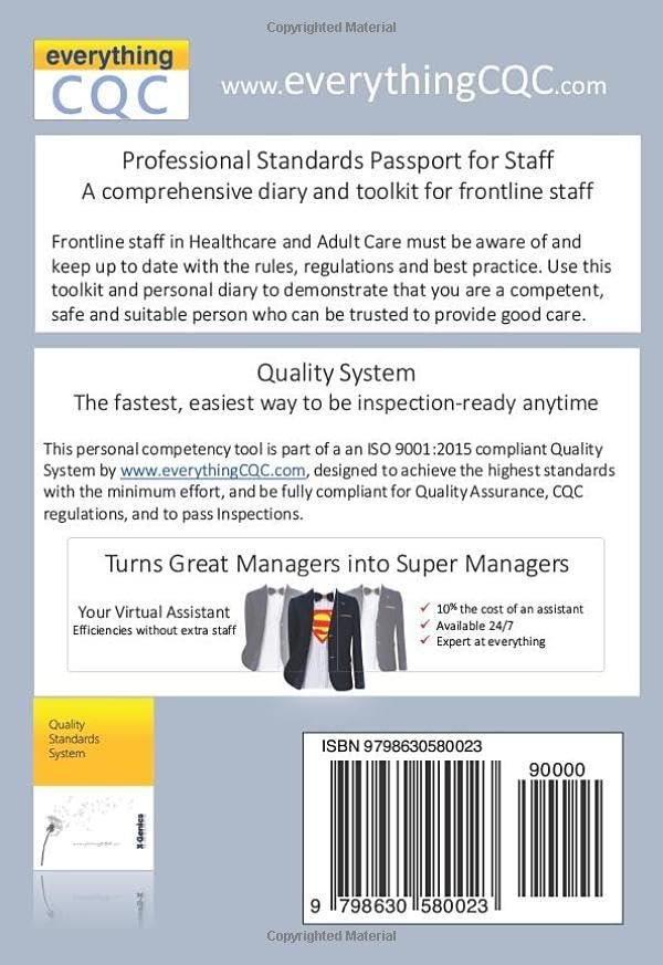 Book cover of "Professional Standards Passport for Staff" by everythingCQC