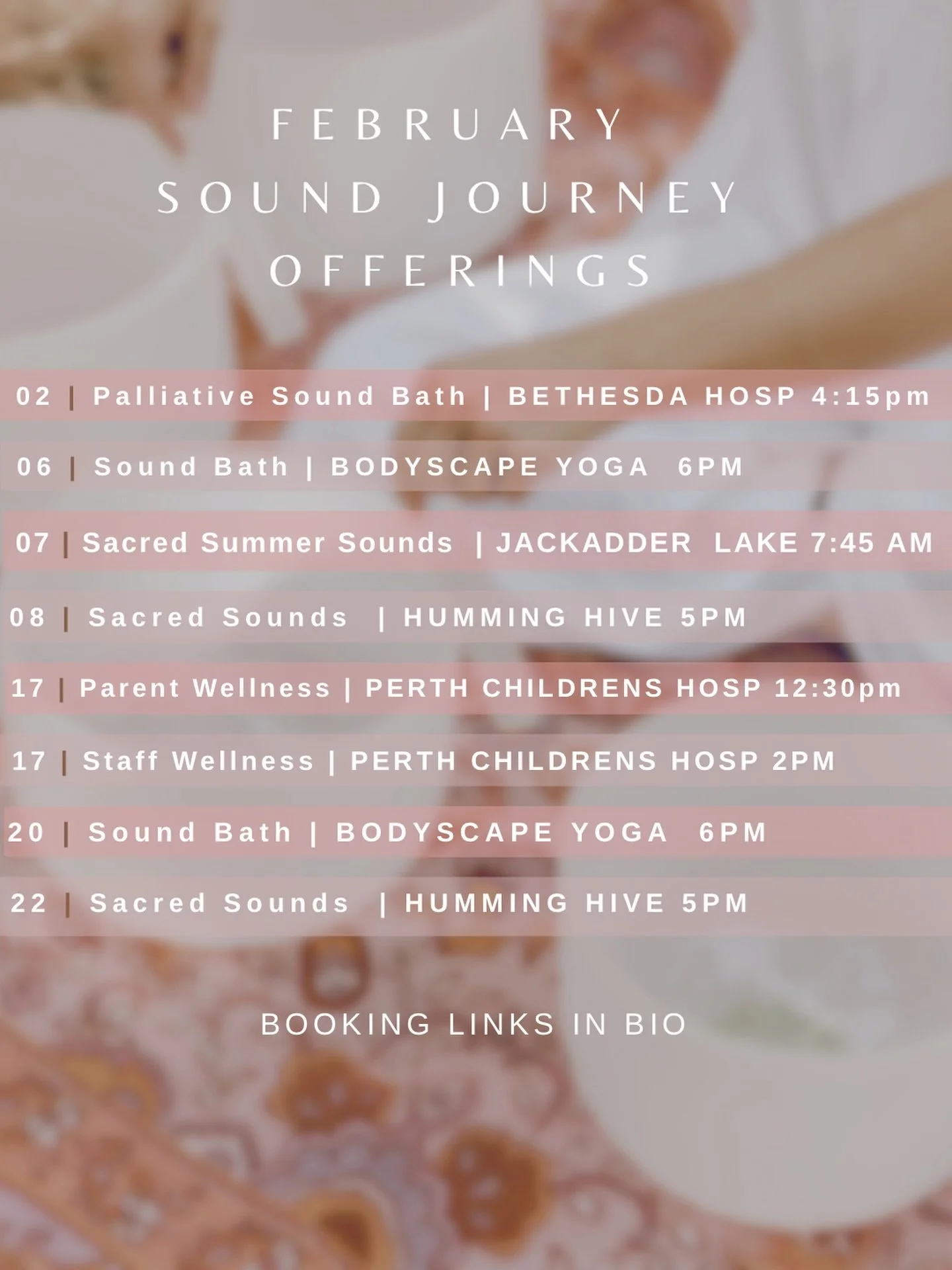 𝕎𝕙𝕖𝕣𝕖 𝕪𝕠𝕦 𝕔𝕒𝕟 𝕗𝕚𝕟𝕕 𝕞𝕖 🤍

Invite some stillness back into your life this February. 

With the start back at school and the juggle with work life there are many nervous systems depleted and already a little frazzled.

Come and join me