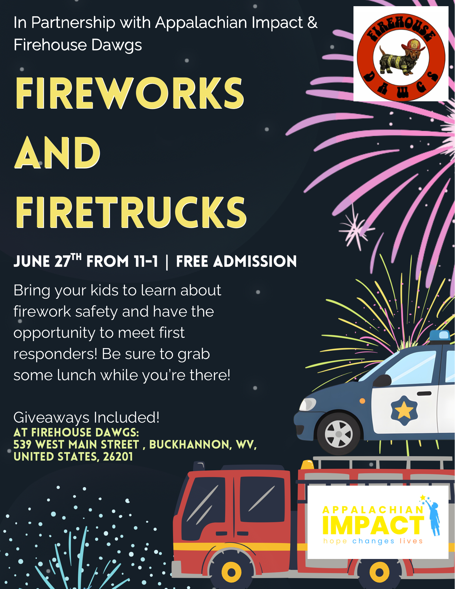 Fireworks and Firetrucks