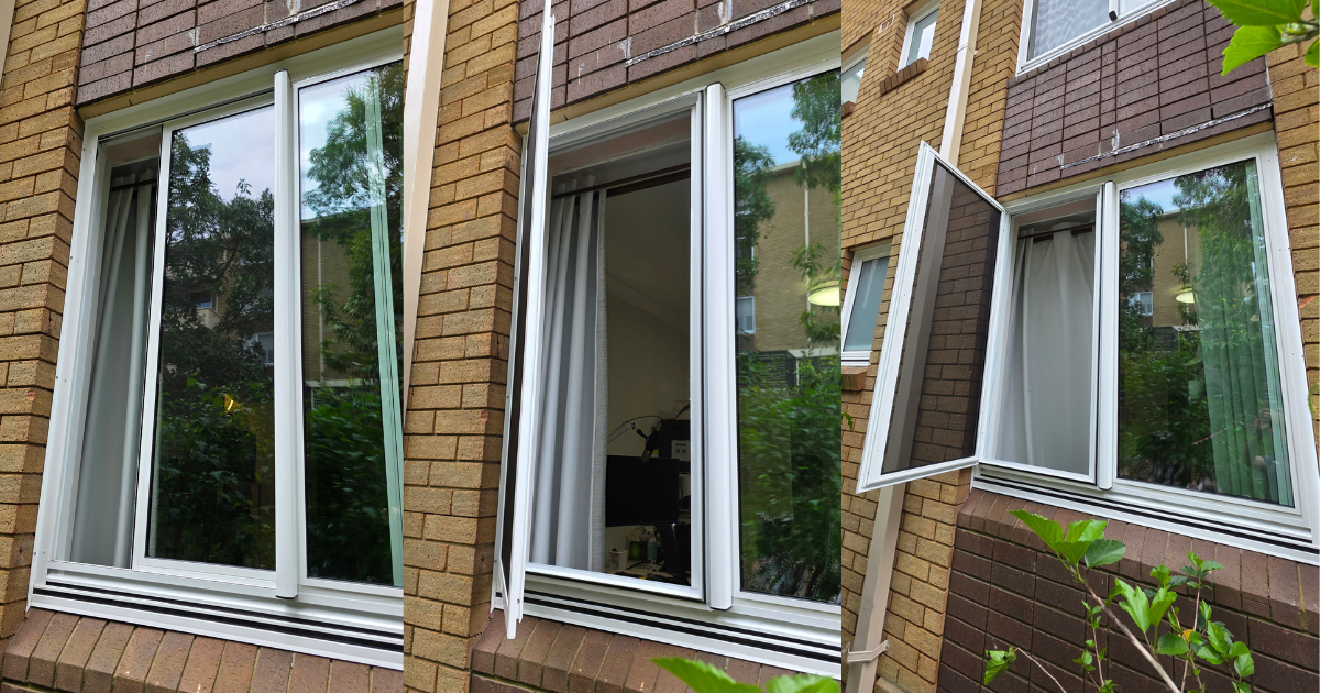 Invisi-Gard Security screens installation in a Randwick residence