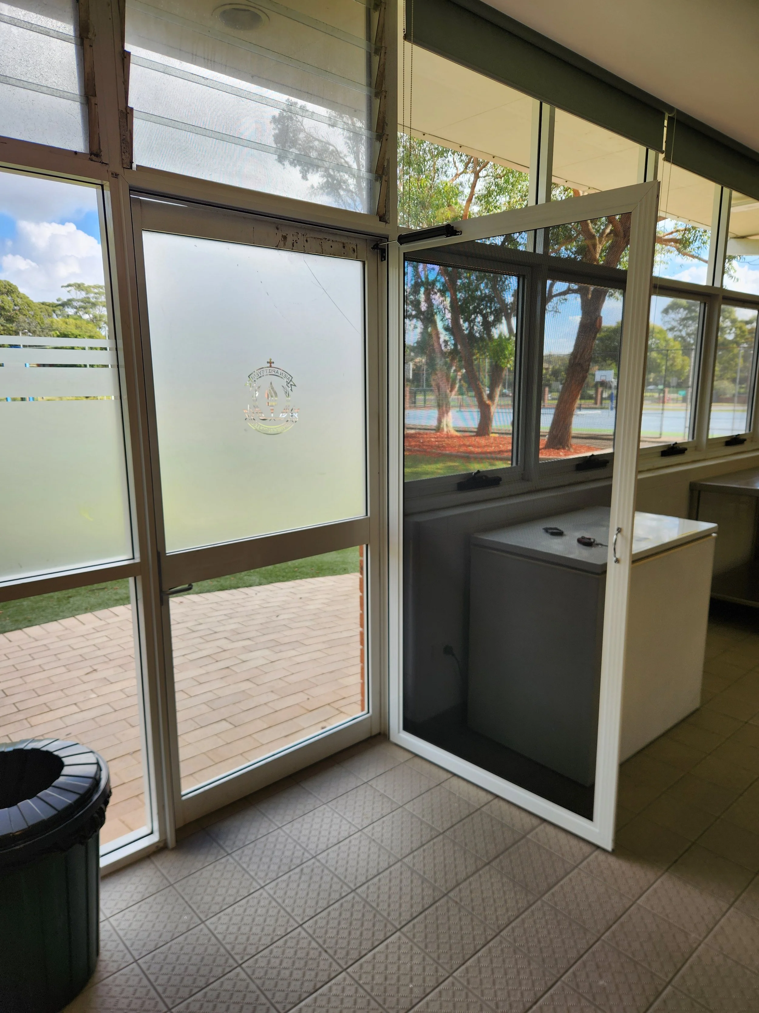 Invisi-Gard stainless steel mesh security screen close-up Alspec