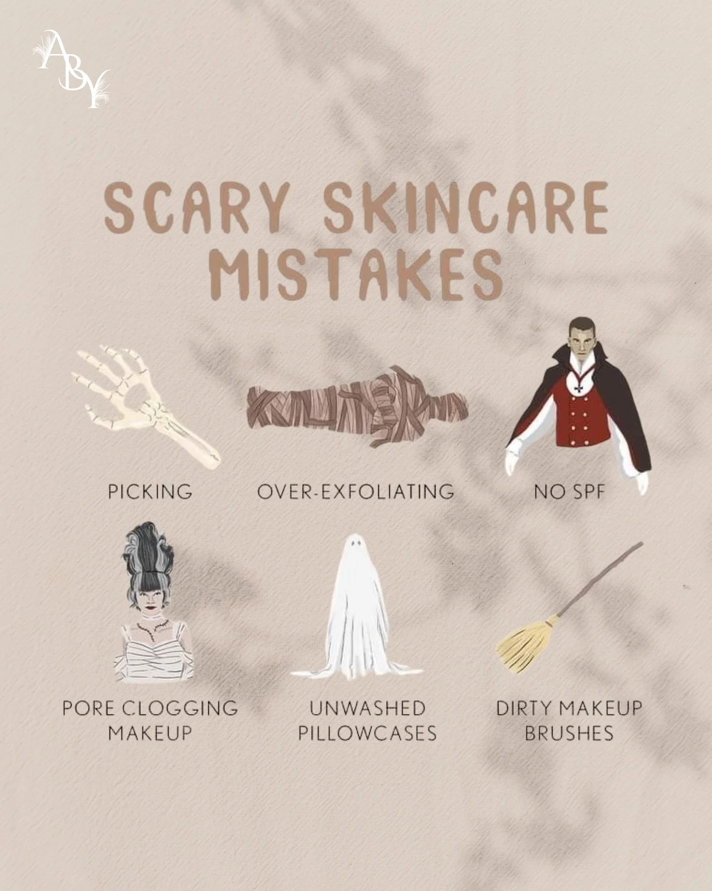🎃 Scary Skincare Mistakes You Might Be Making!
It&rsquo;s spooky season, but your skincare routine shouldn&rsquo;t be what&rsquo;s haunting you! 😱

Here are a few skin nightmares to avoid:
🩸 Picking &mdash; Popping pimples only leads to scars and 