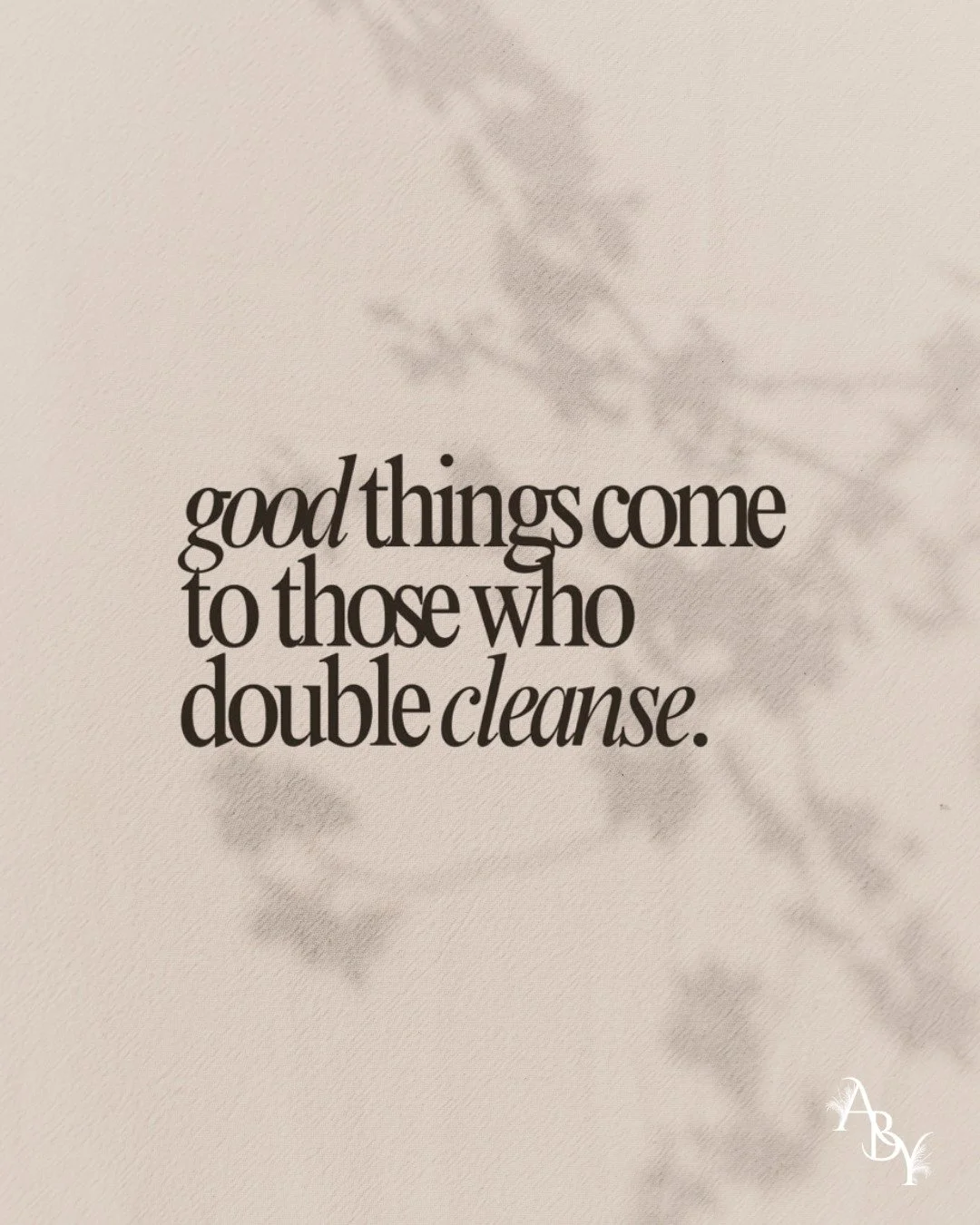 Sunday skincare wisdom ✨
Good things come to those who double cleanse 😌🧼

A small habit that makes a big difference in your glow, texture, and overall skin health.
Self-care is in the details 💆&zwj;♀️