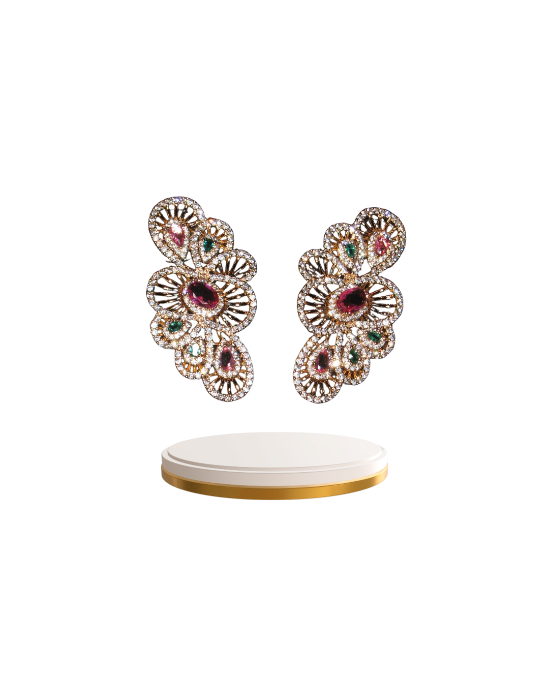 Floral Cluster Earrings
