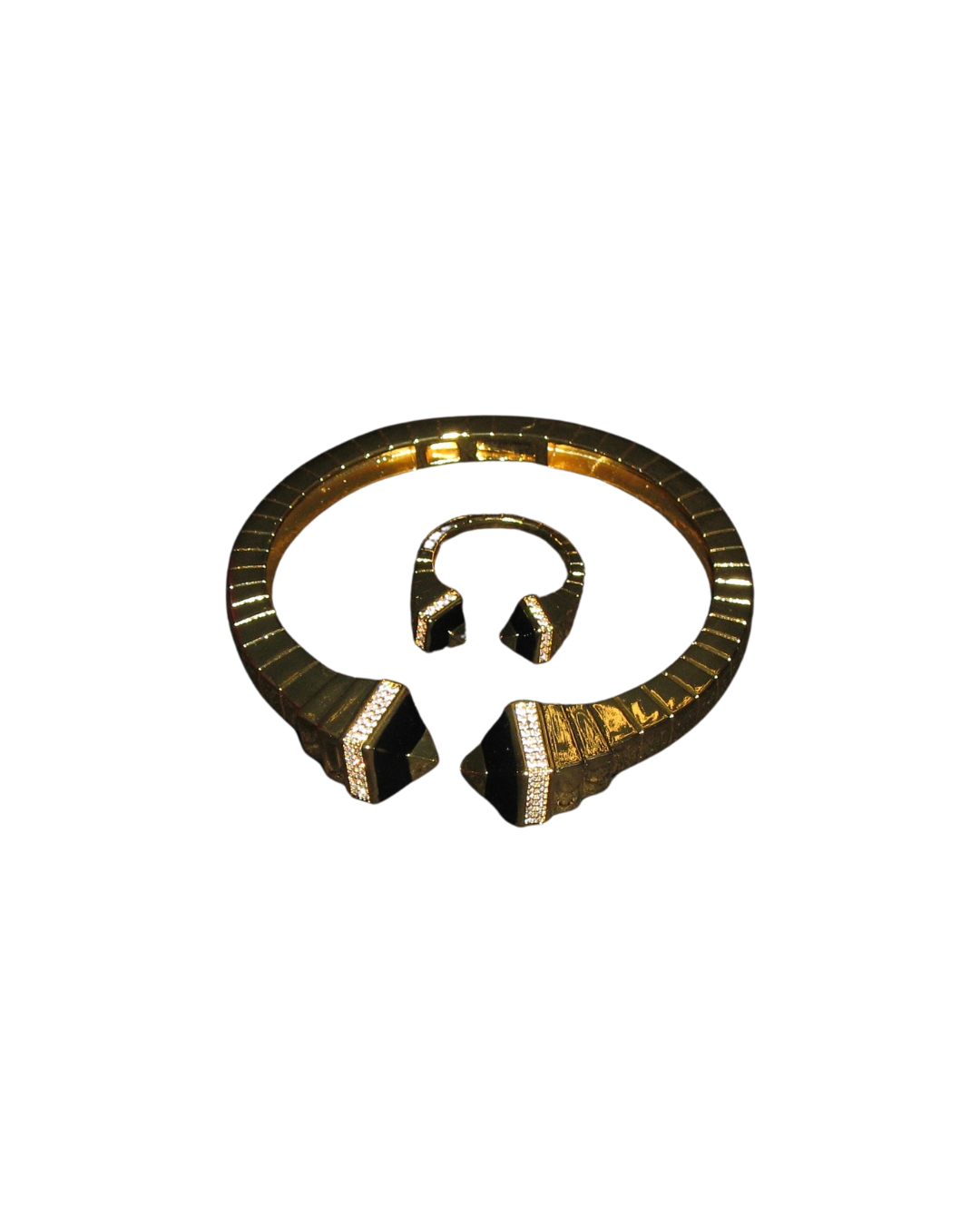 Black Pavé Bangle & Ring