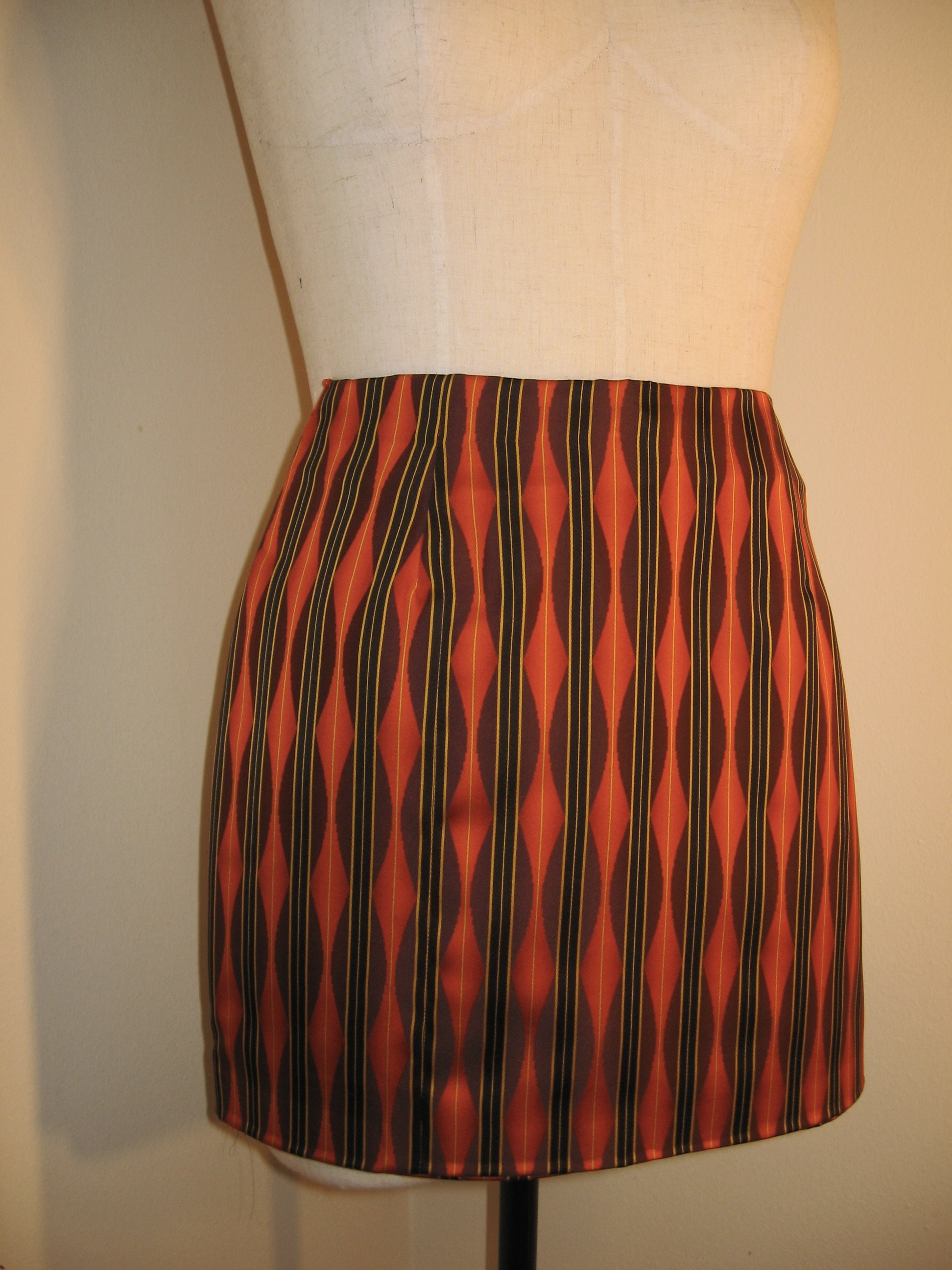 Vintage Silk Mini Skirt