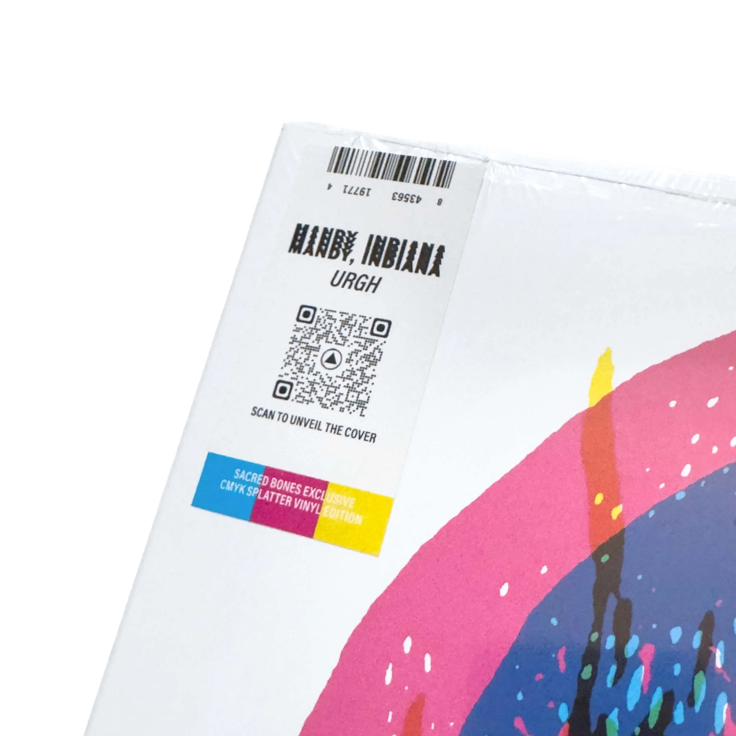 Detail shot of hype sticker