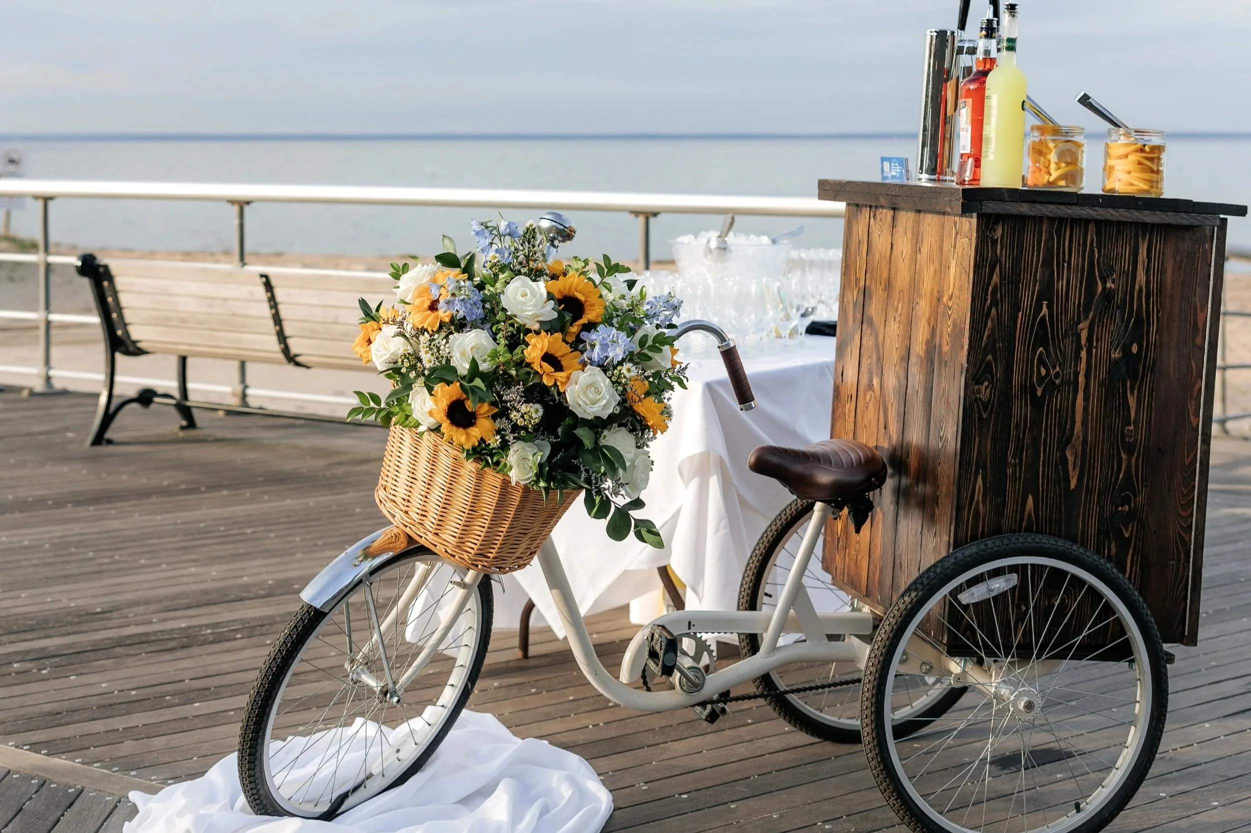 mobile vintage piaggio ape converted into a bar available for rent