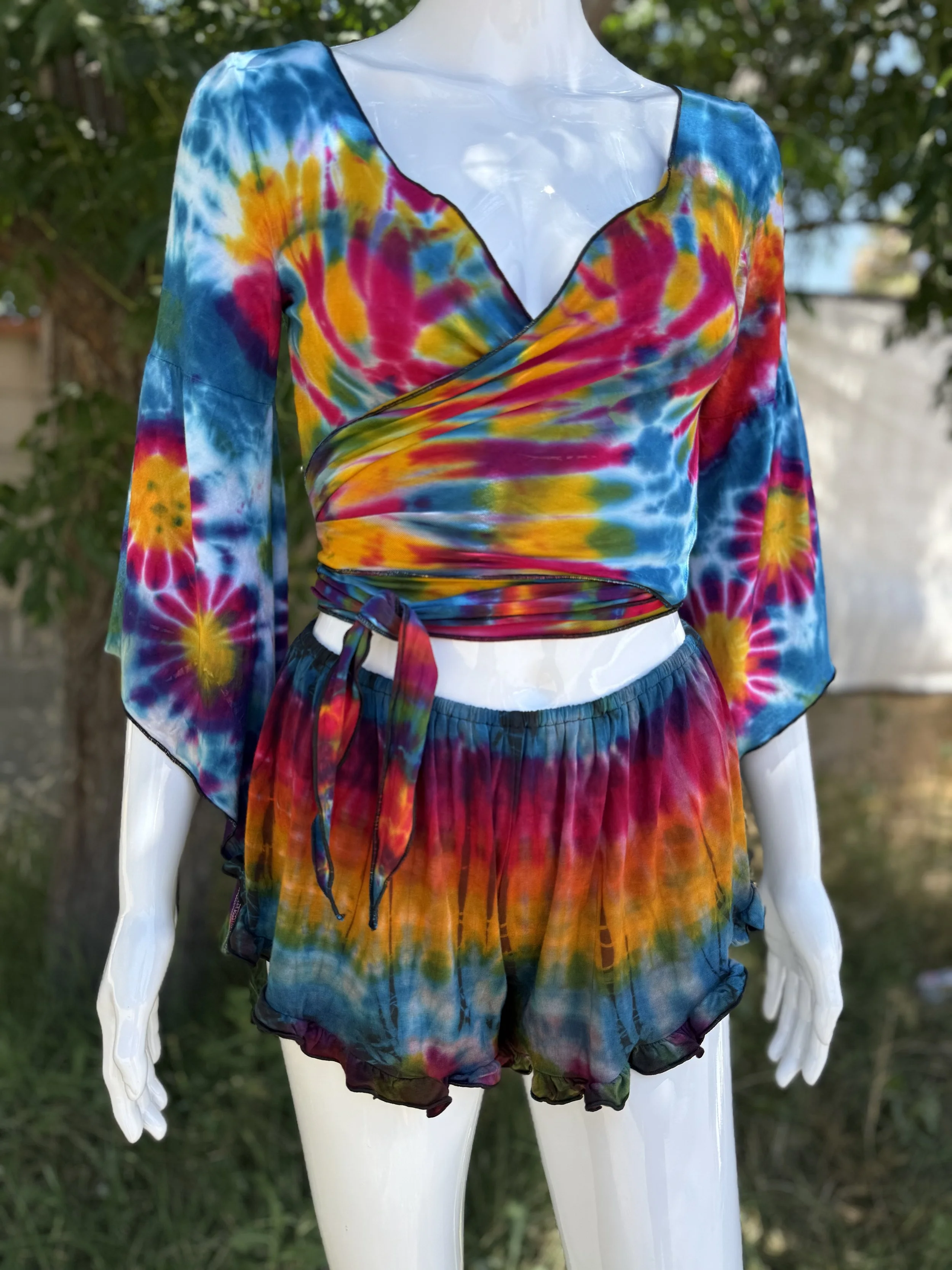Kimono Sleeve Top & Flutter Shorts Set 3.jpg