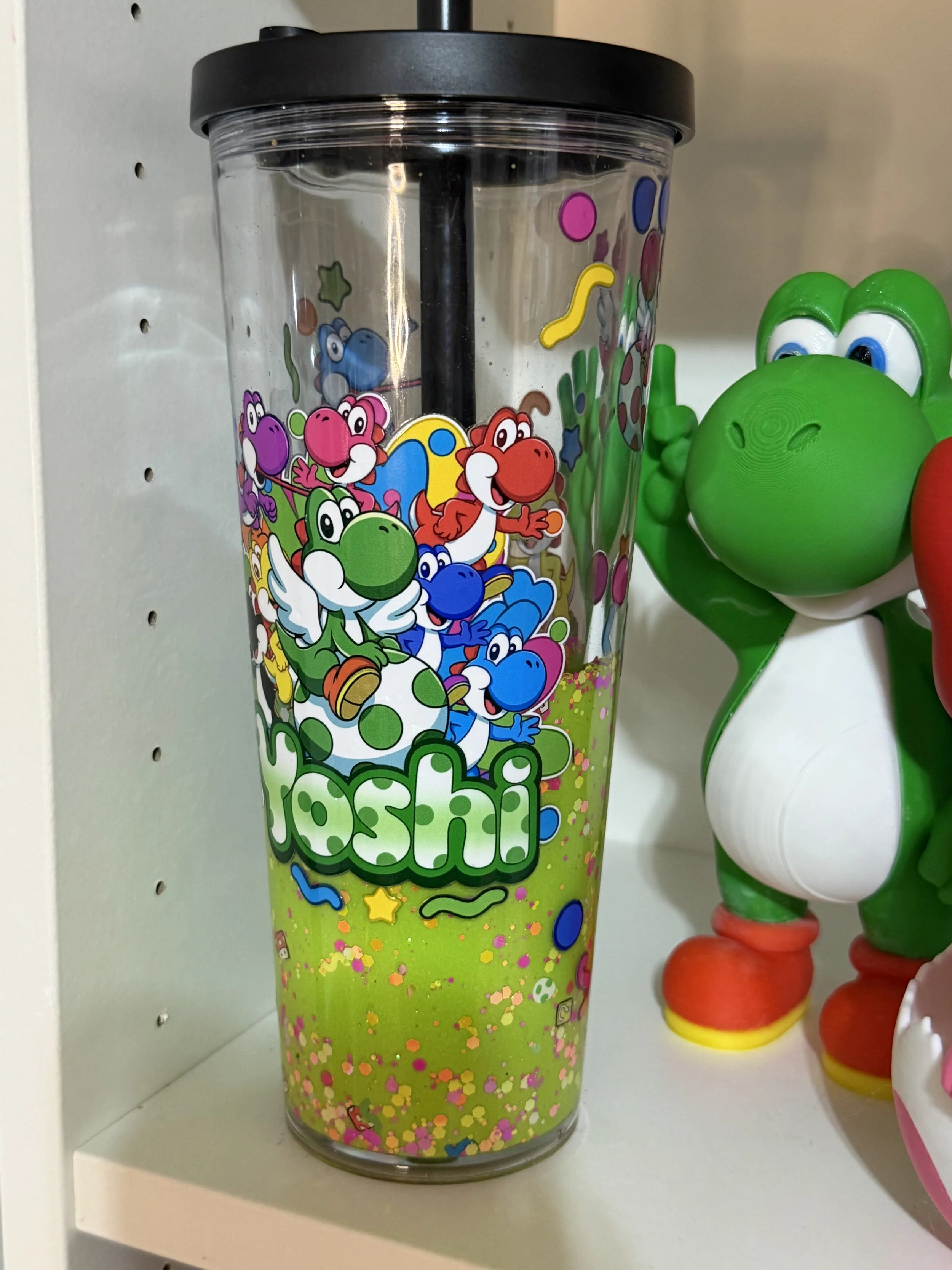 Yoshi lava with mario clays