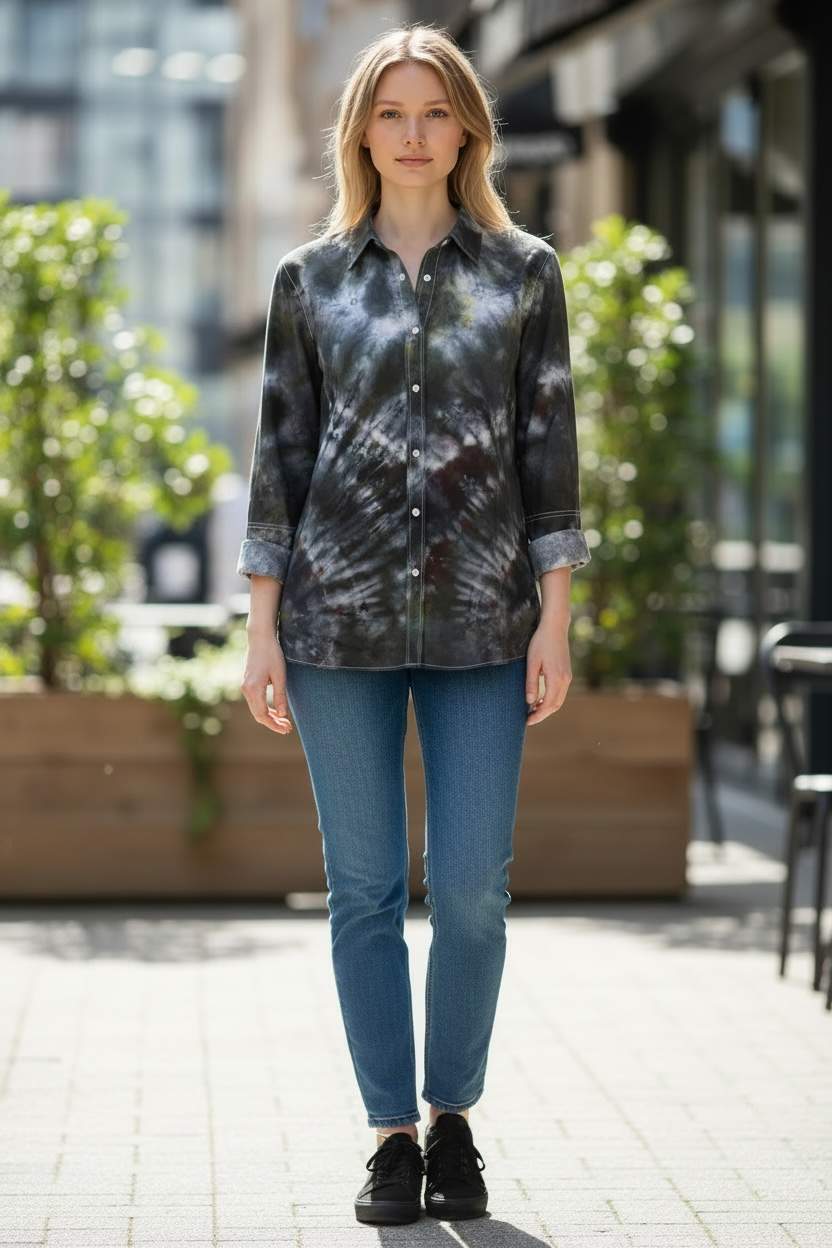 Women’s Button Up Dress Shirt XS