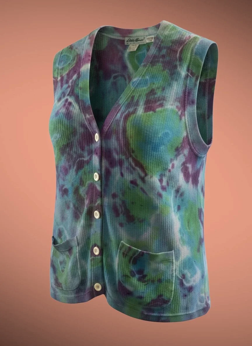 Womens Tie Dyed Vest Large