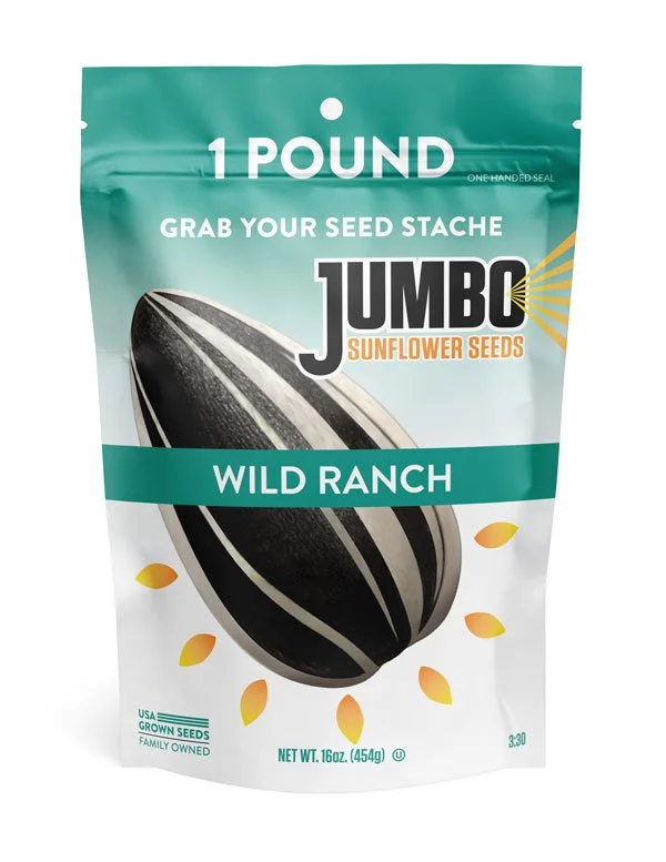 1 Pound Jumbo Ranch Sunflower Seeds Packaging