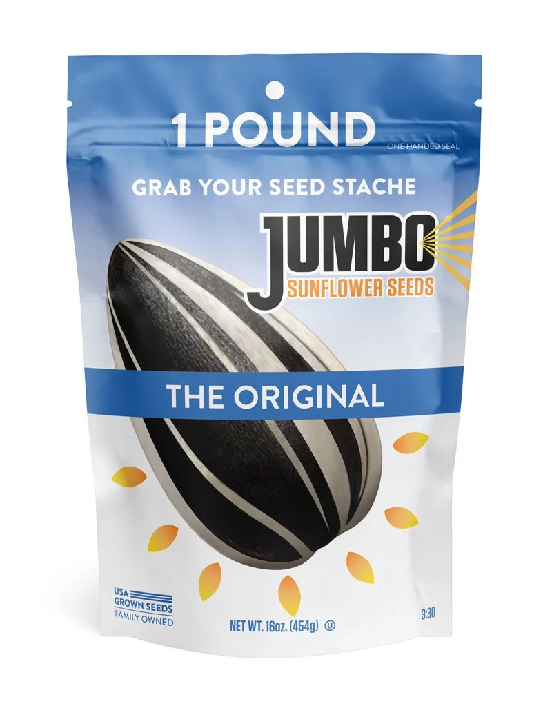 1 Pound Jumbo Sunflower Seeds Packaging