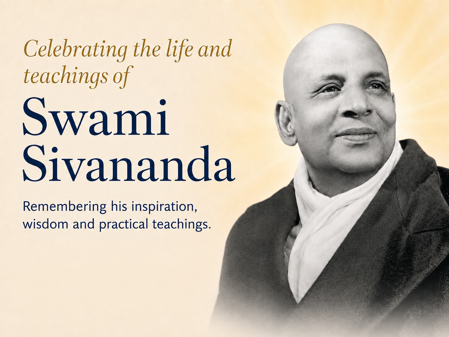 Celebrating Swami Sivananda