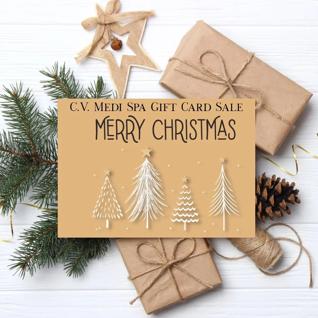 Our CV Medi Spa Gift Card Sale is live! 
The easiest way to invest in confidence, self-care, functional wellness and results you&rsquo;ll love.
🎁Limited time for every $100 you purchase you get $15 FREE! 
✨ Gift or save for yourself
💪🏽D.M. to find