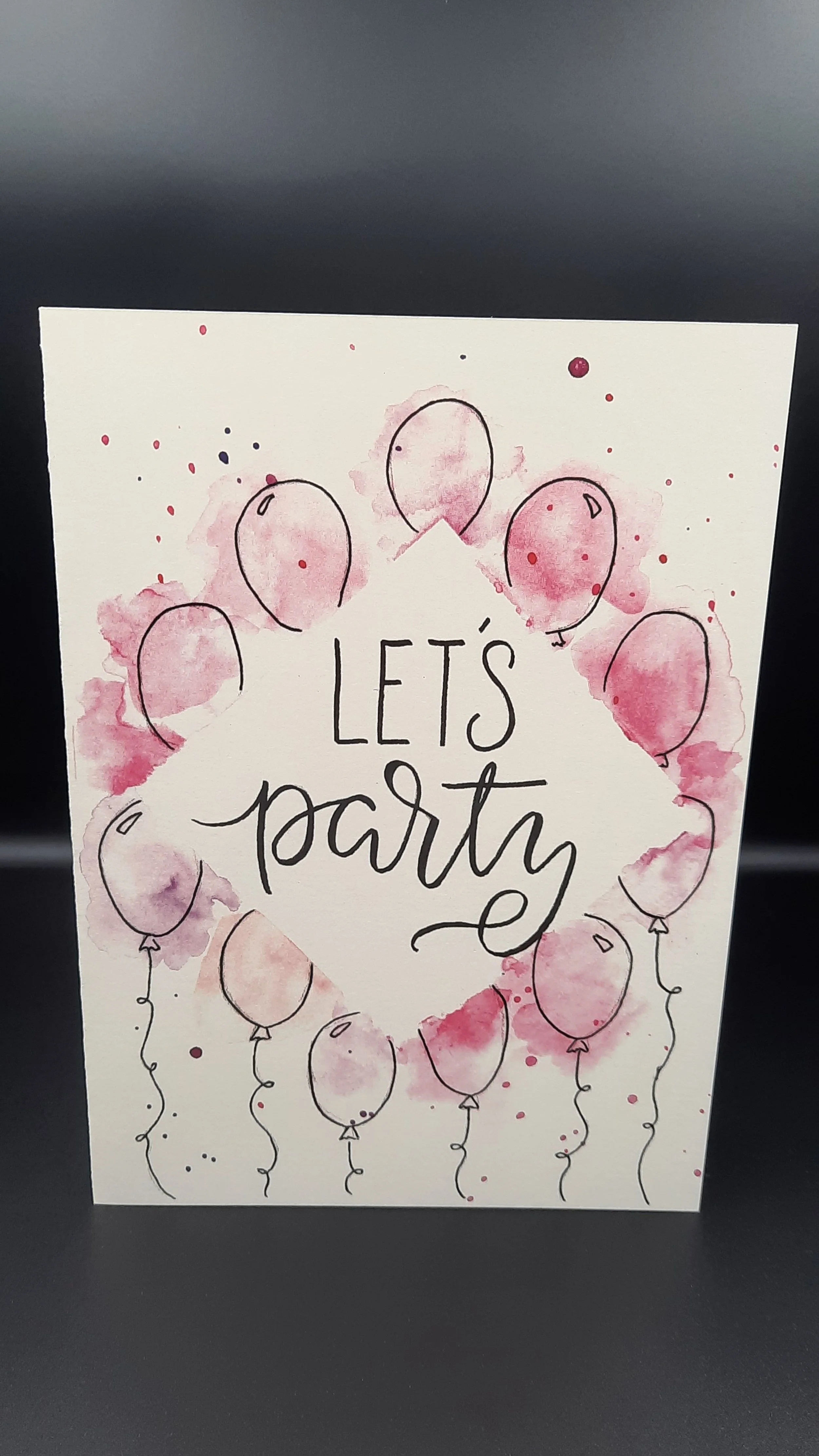 Lets' Party- Pink Balloons