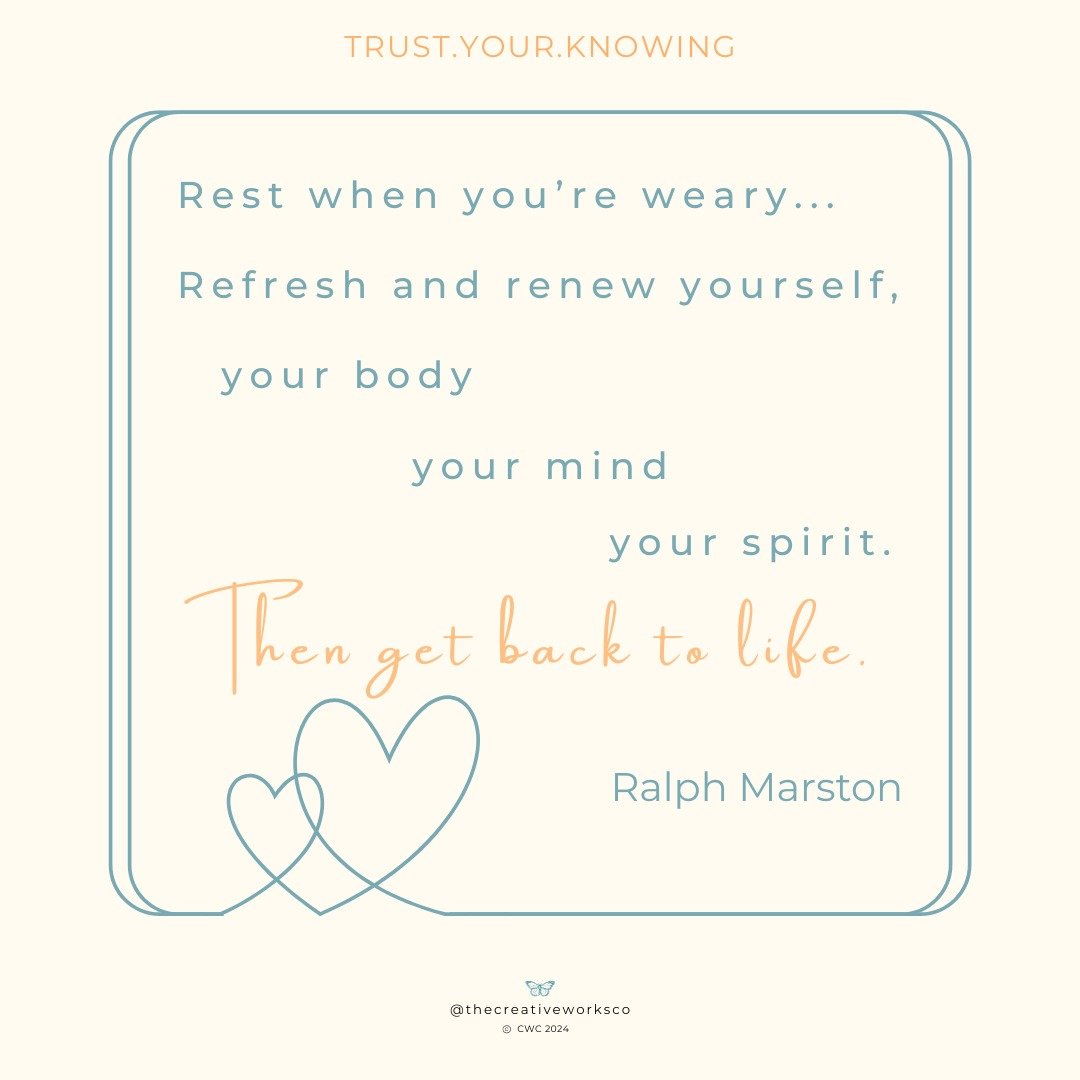 Today’s offering asks us to remember to rest.. you’re allowed to pause. Rest is not quitting, it’s healing. Take the time to refresh your body, renew your mind, and restore your spirit.
You don’t have to hustle nonstop to be w