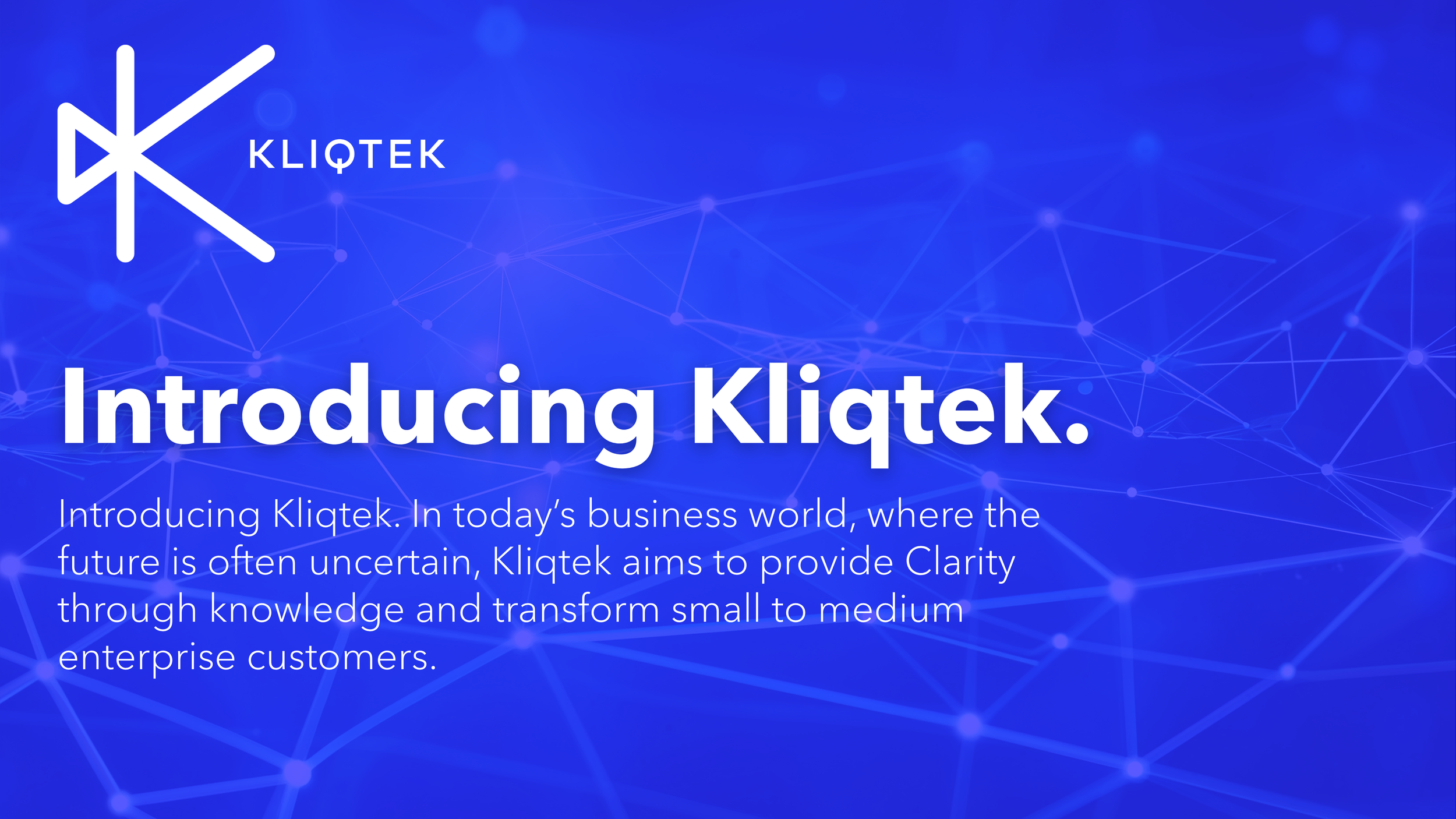 The Launch of Kliqtek!