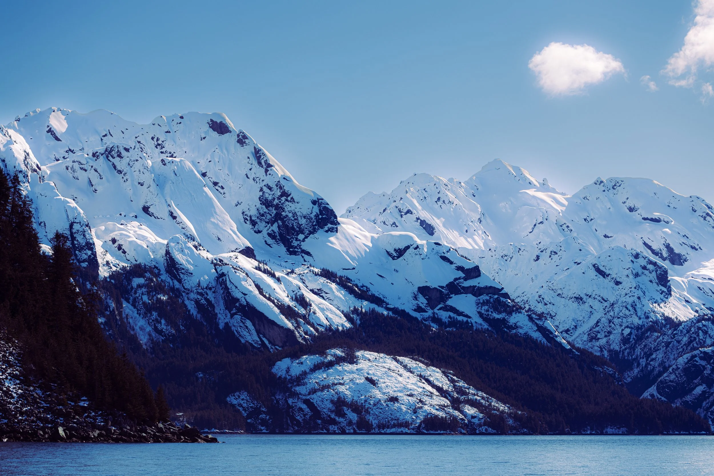 Light Quiet Snow: Seward Alaska